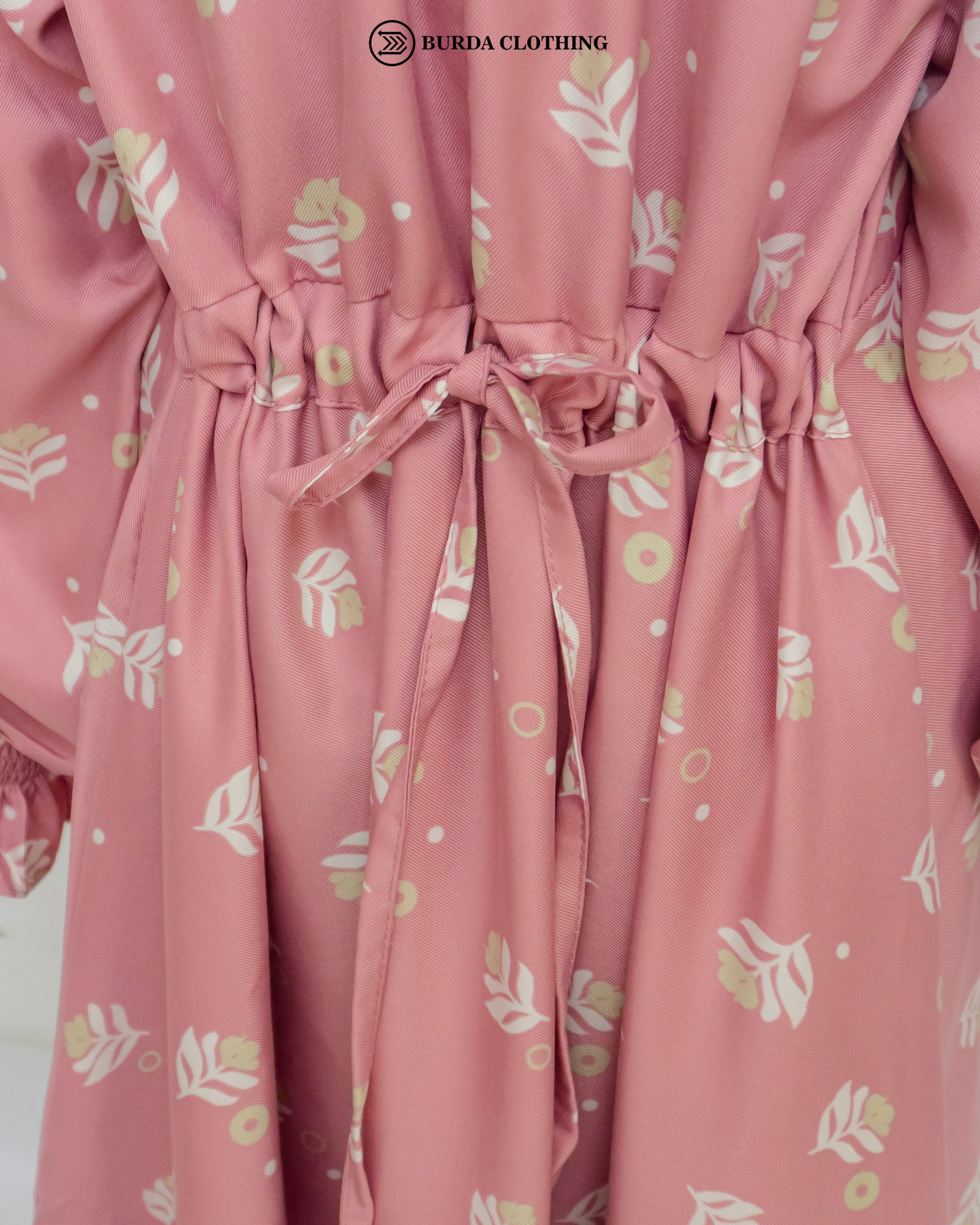 Burdaclothing Dress Kids Floral Pink Dress