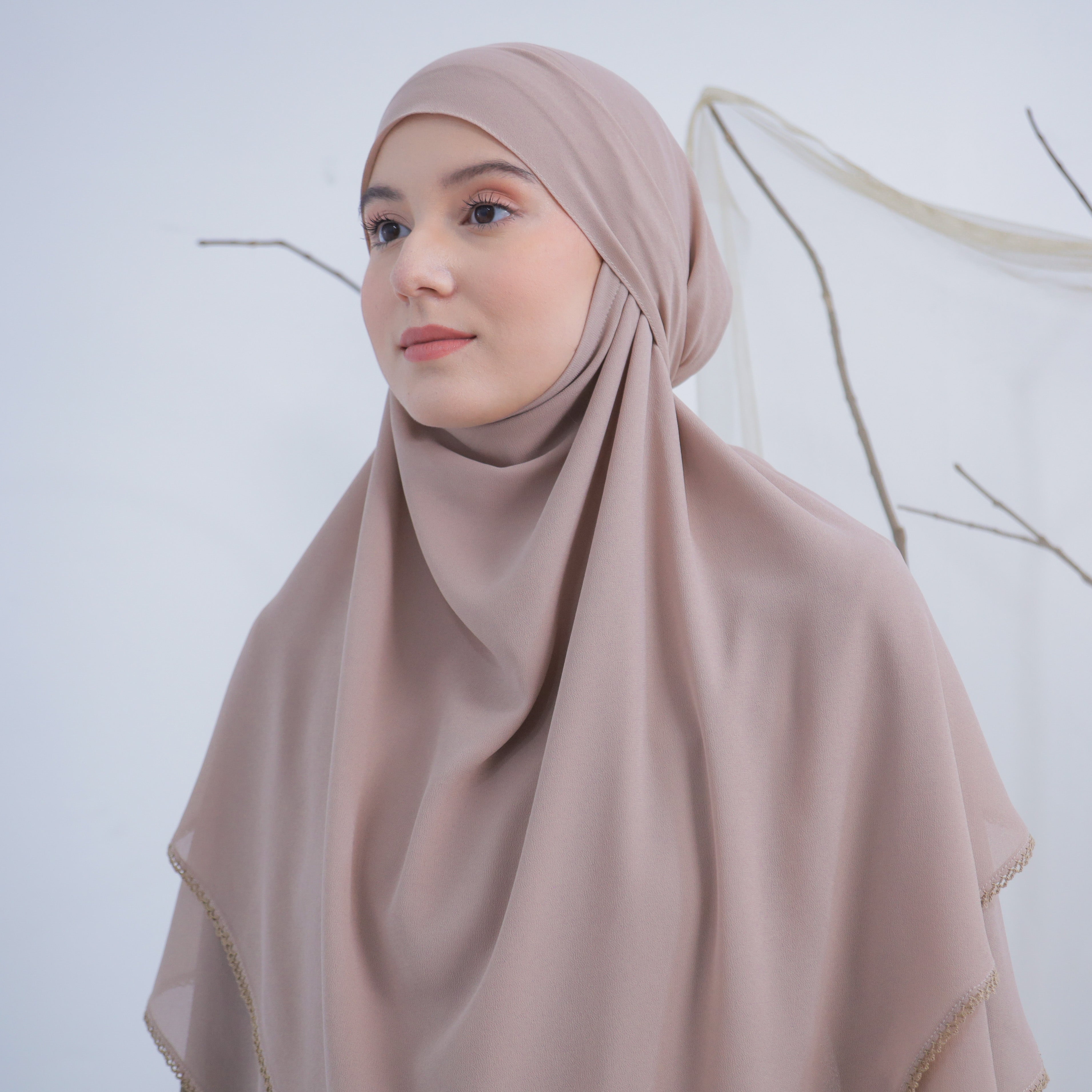 French Khimars Beige by Burdaclothing