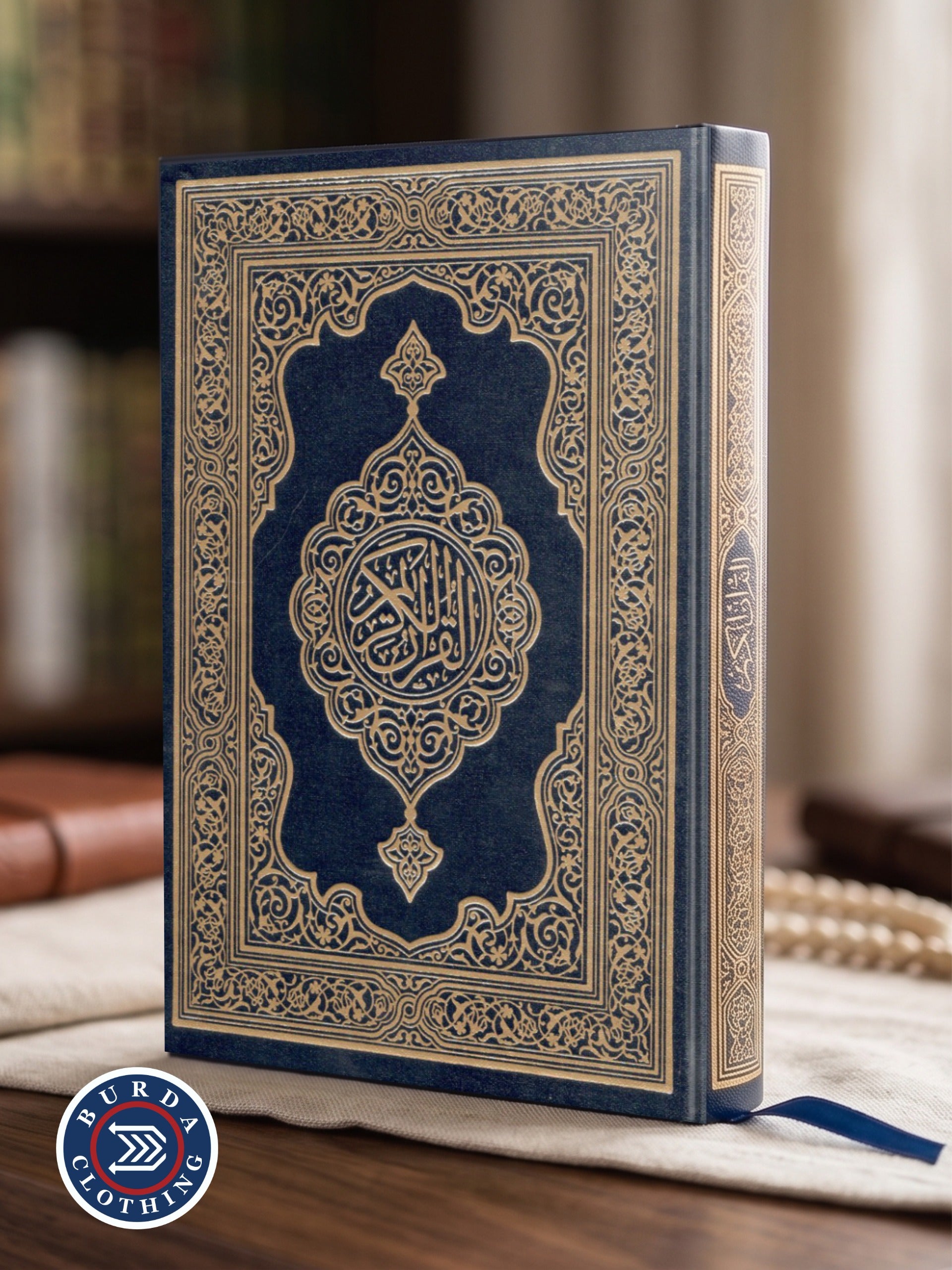 Hafizi Qur'an 15 line Indo-Pak print ( ORIGINAL SAUDI ARABIA) BLUE by Burdaclothing