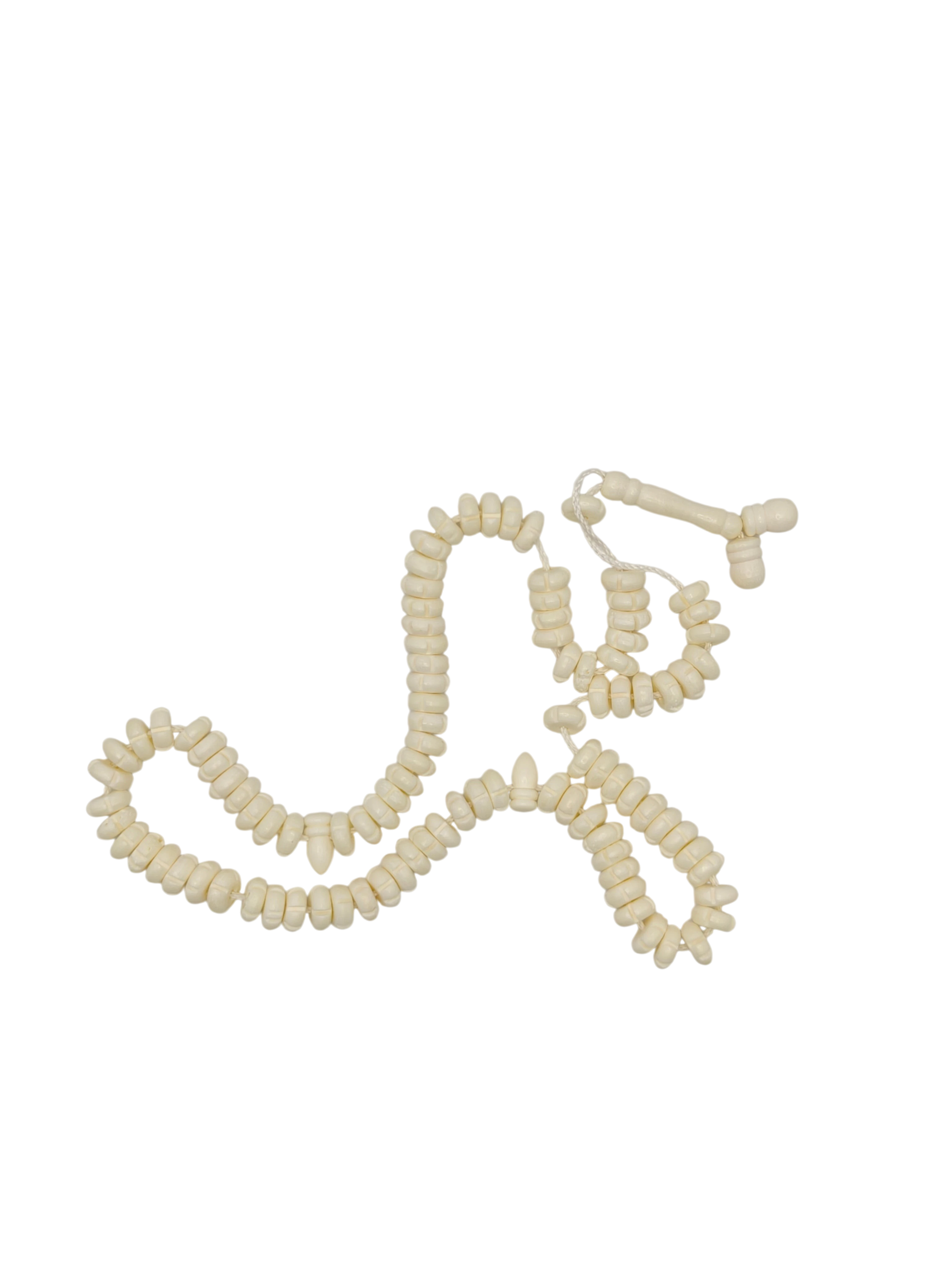 Islamic Tasbih Camel Bone 99 Count Polished Prayer Beads by Burdaclothing
