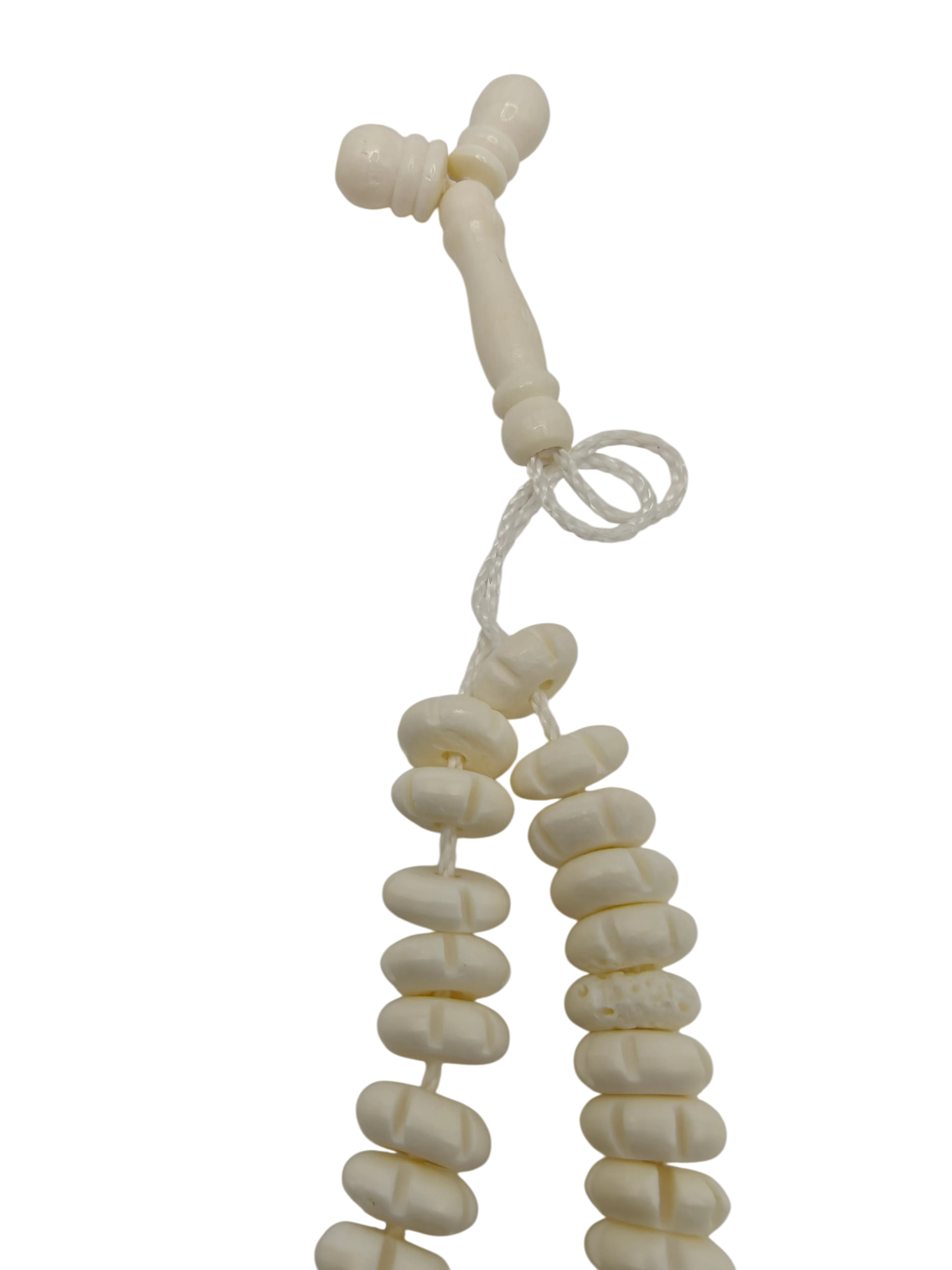 Islamic Tasbih Camel Bone 99 Count Polished Prayer Beads by Burdaclothing