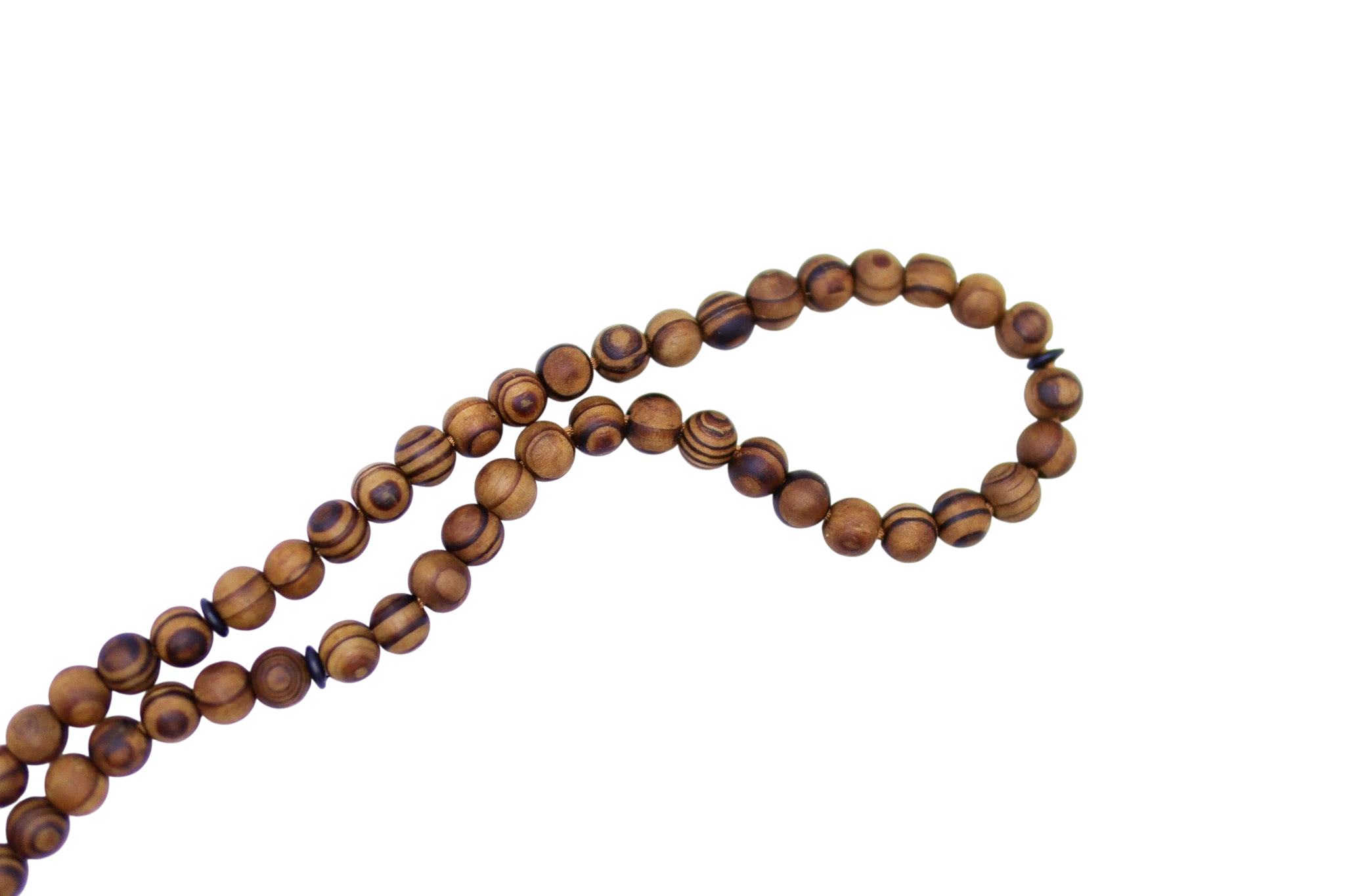 Islamic Tasbih Wooden 99 Count Polished Prayer Beads by Burdaclothing