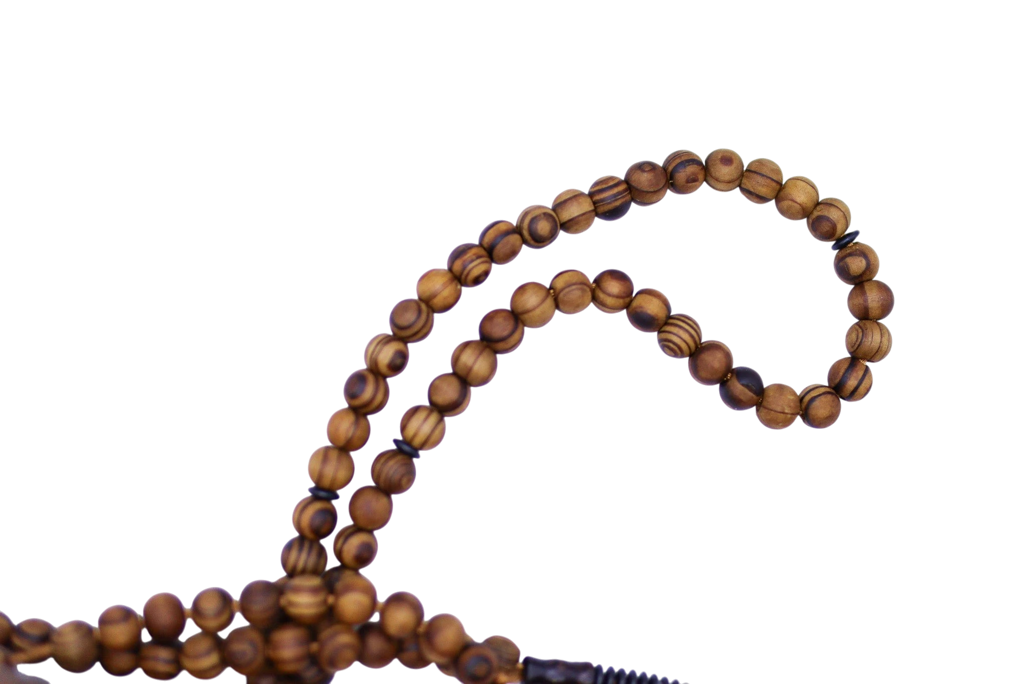 Islamic Tasbih Wooden 99 Count Polished Prayer Beads by Burdaclothing