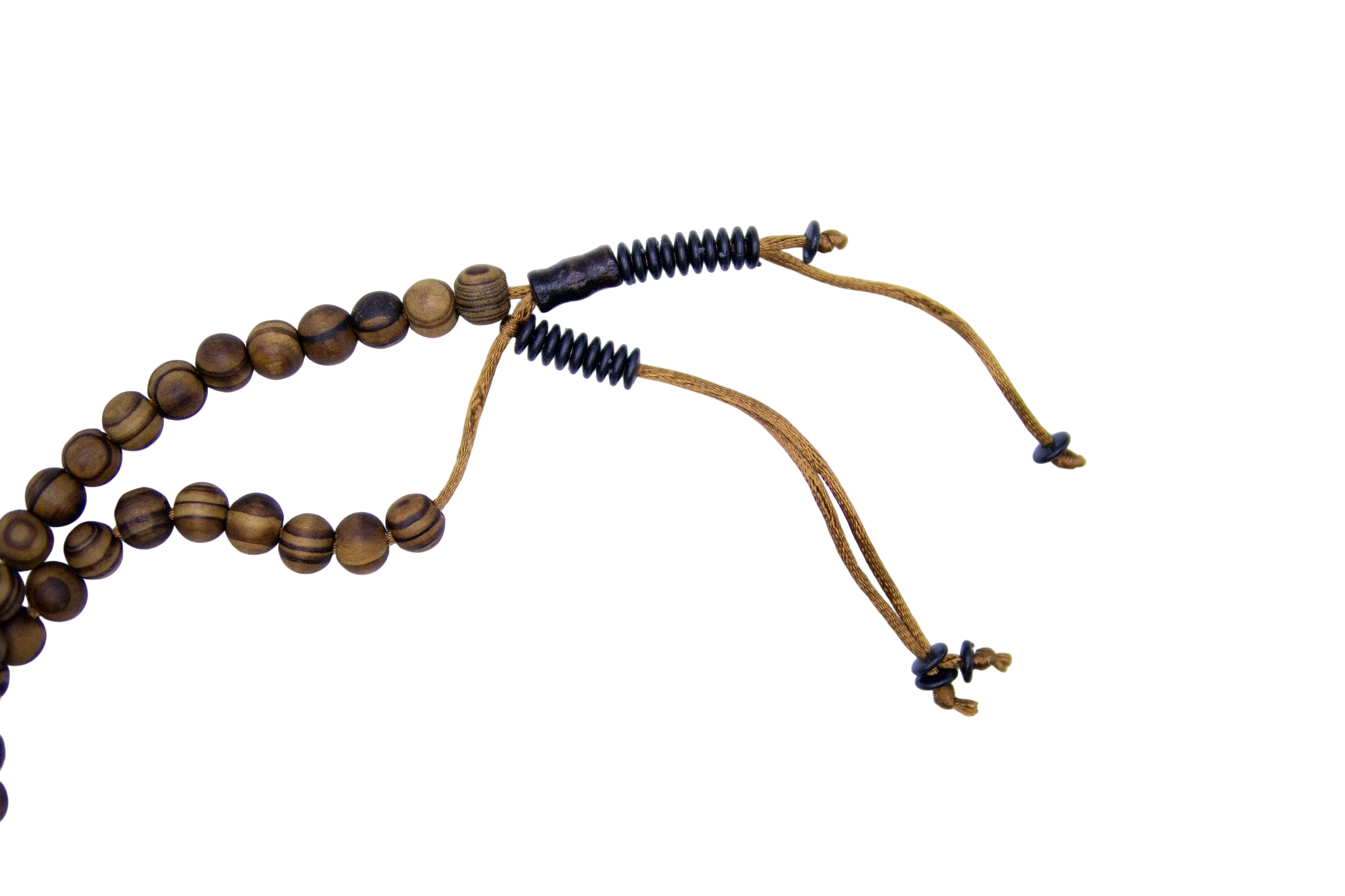 Islamic Tasbih Wooden 99 Count Polished Prayer Beads by Burdaclothing