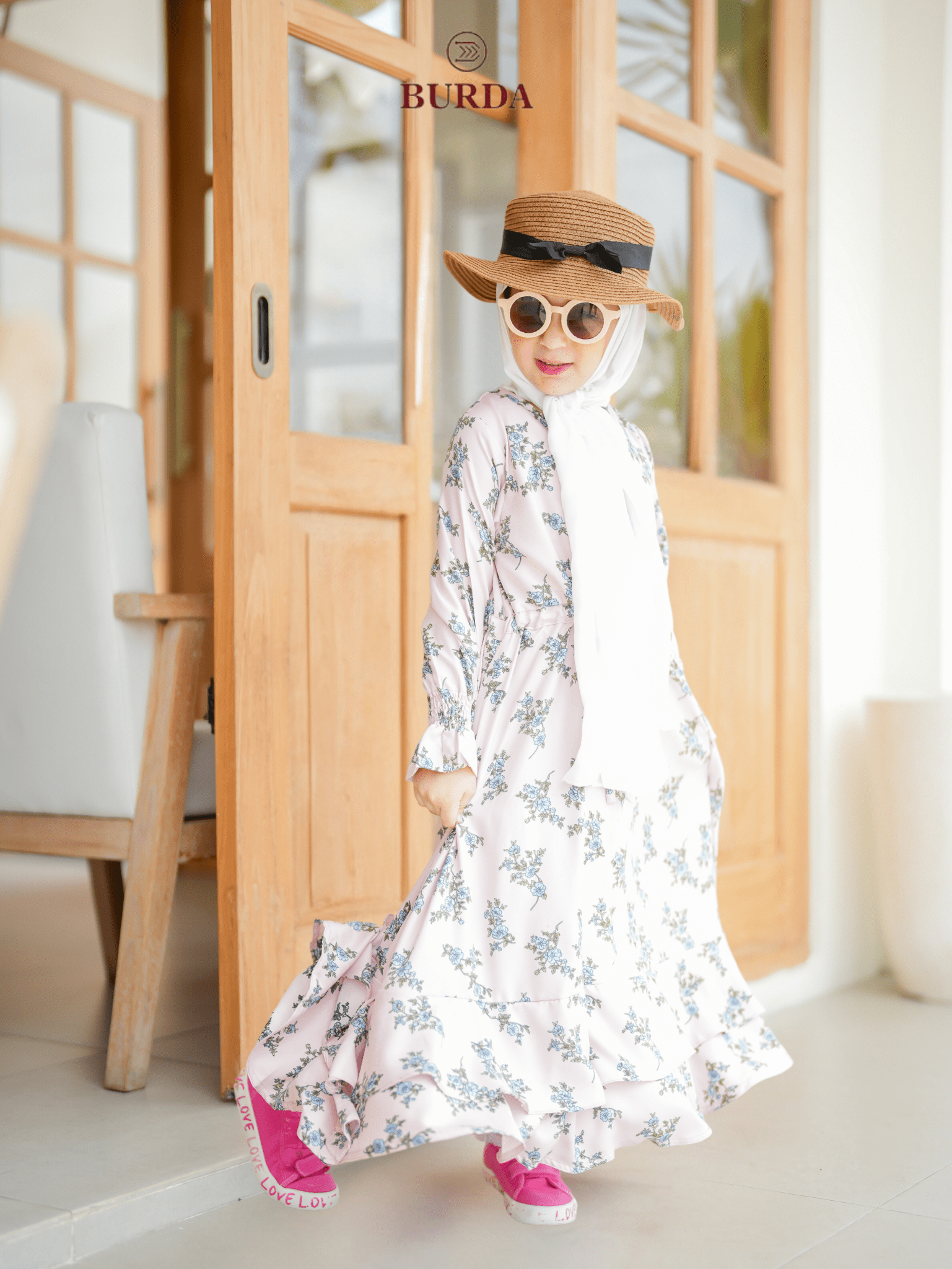 Burdaclothing Kid's Pearl Floral Dress