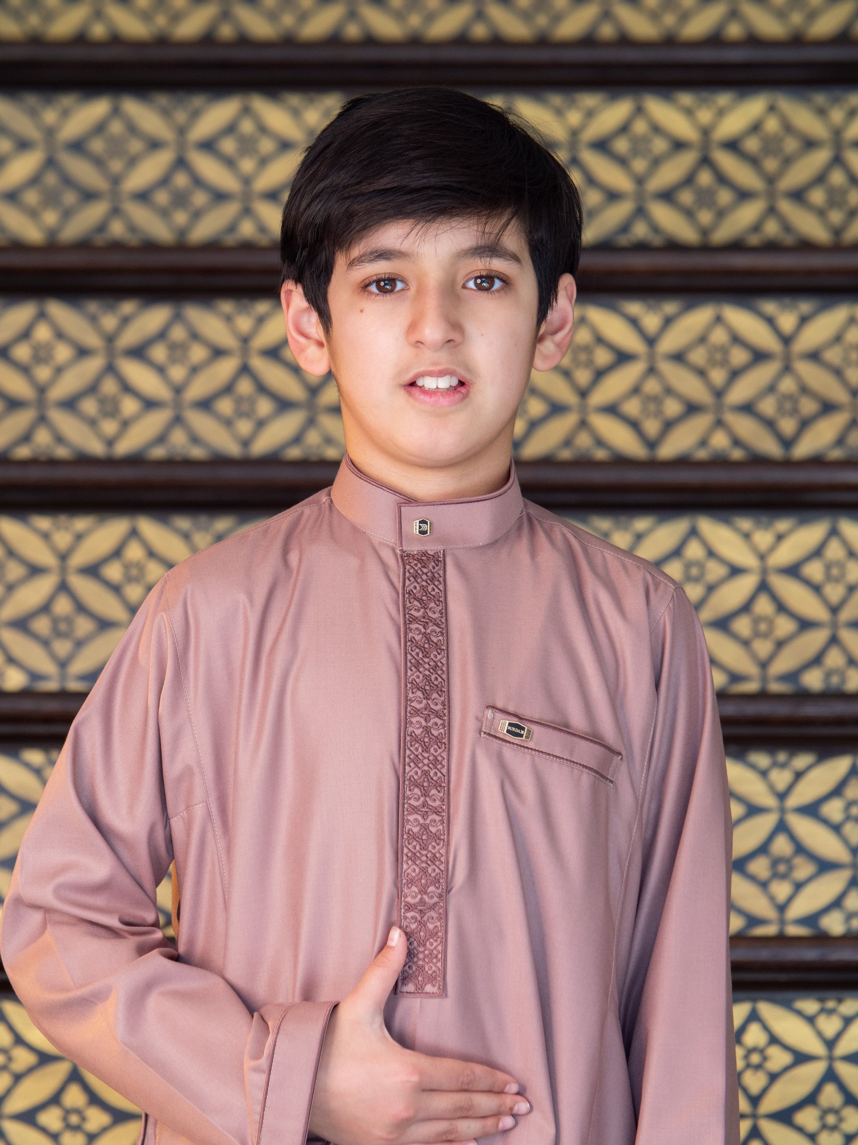 burdaclothing Kids Premium Thobe 111D Peach