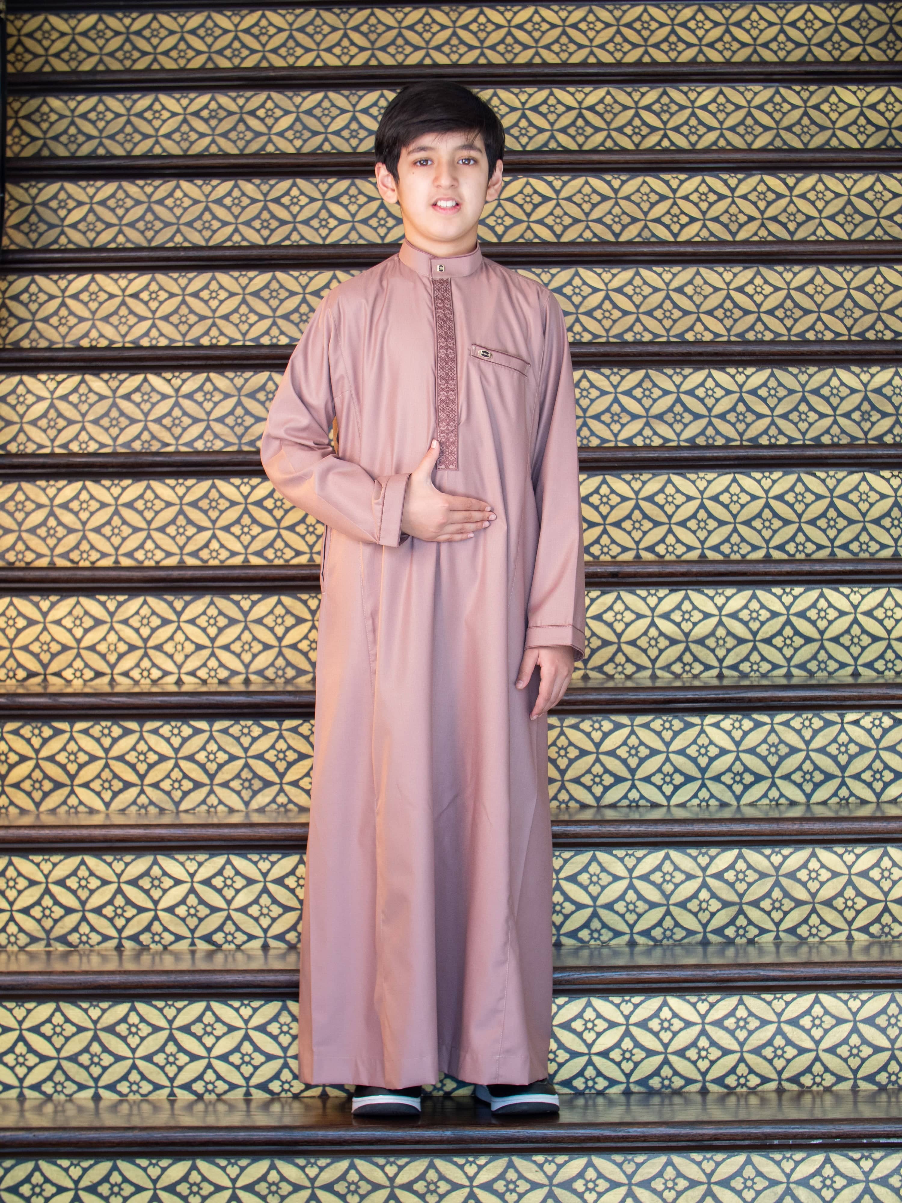 burdaclothing Kids Premium Thobe 111D Peach