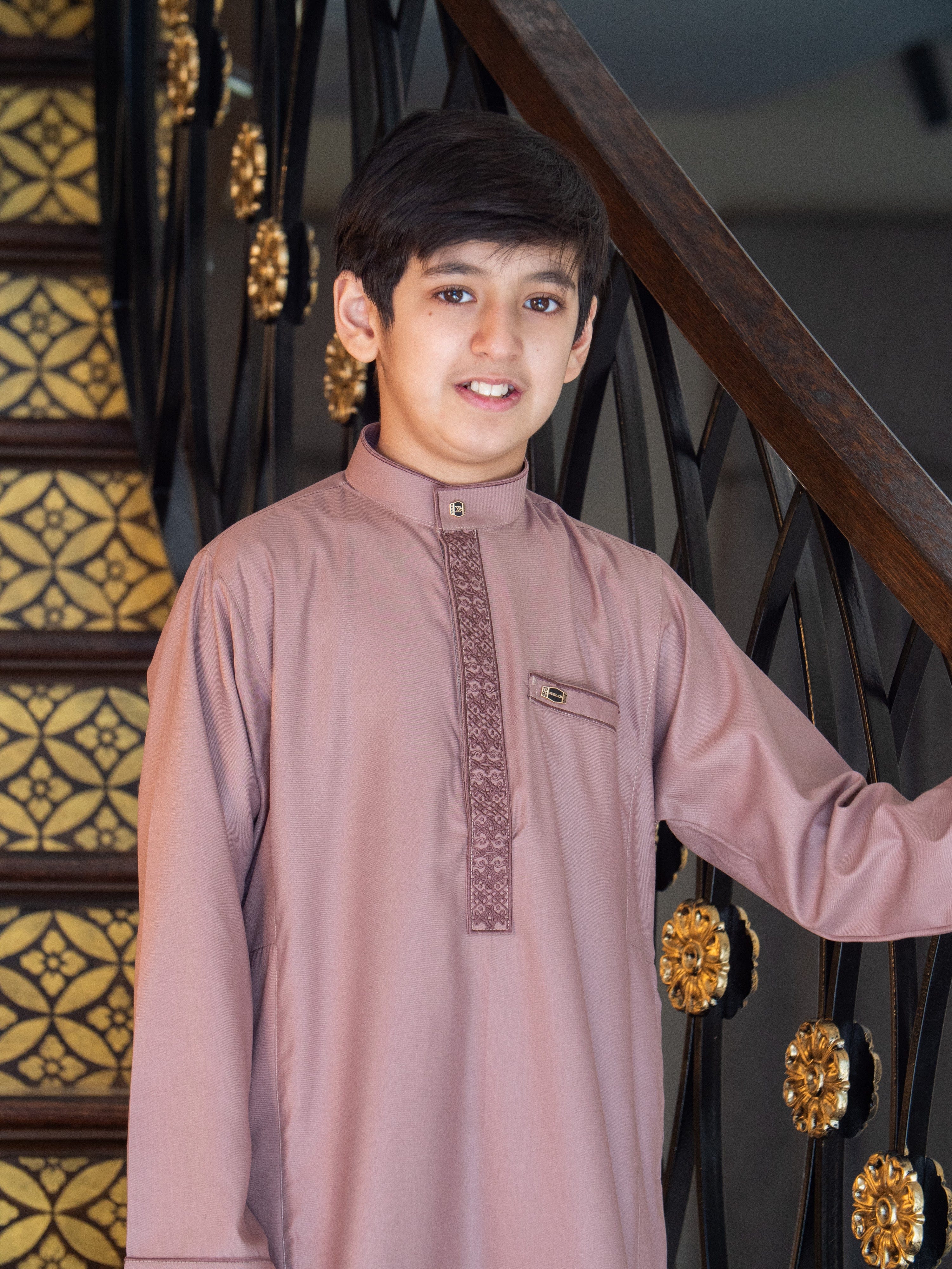 burdaclothing Kids Premium Thobe 111D Peach