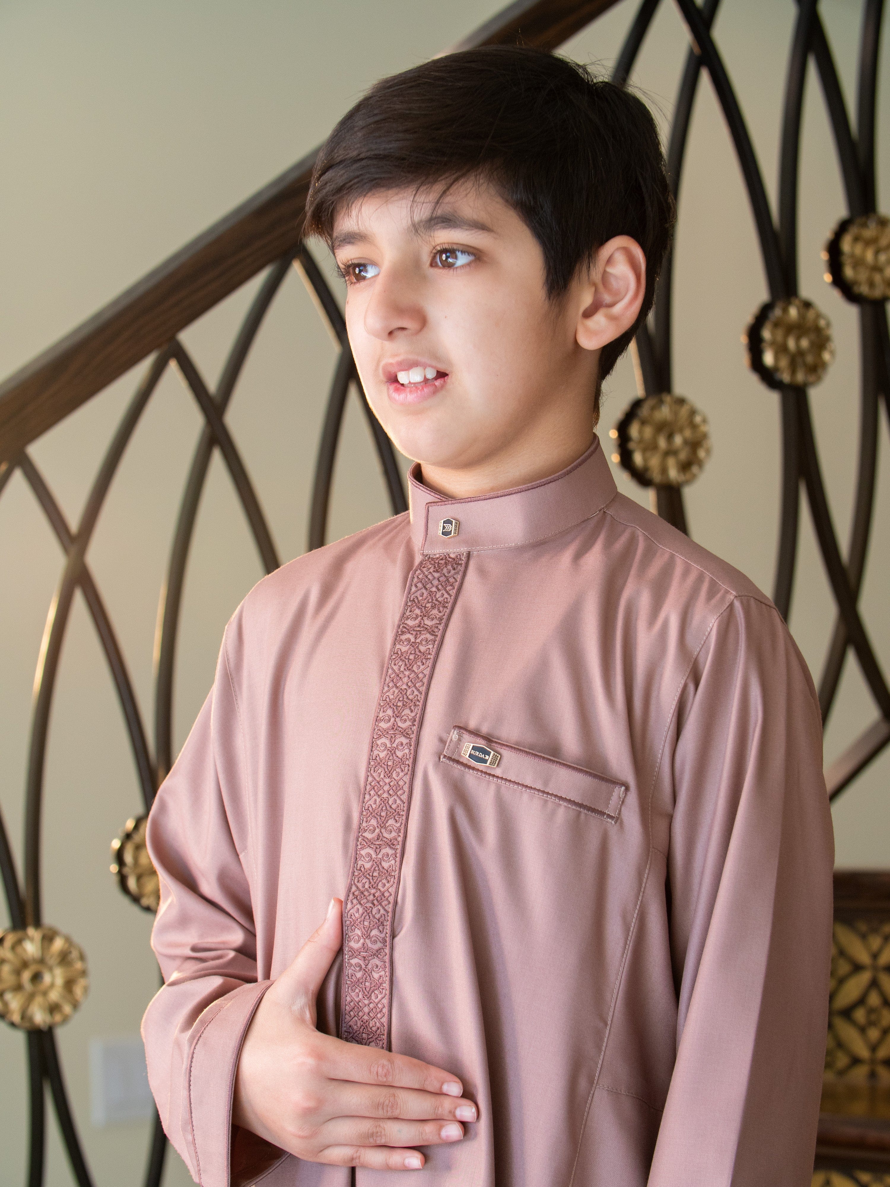 burdaclothing Kids Premium Thobe 111D Peach