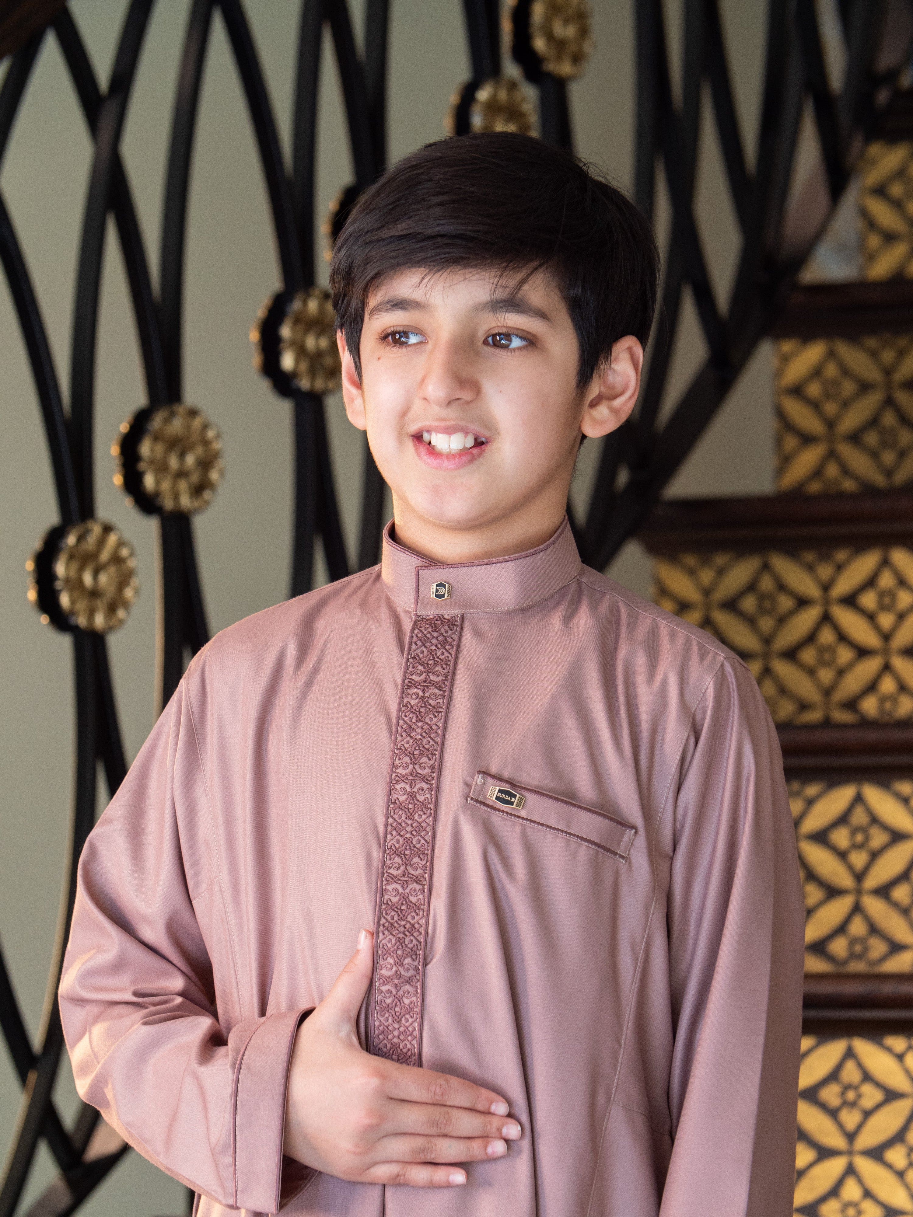 burdaclothing Kids Premium Thobe 111D Peach