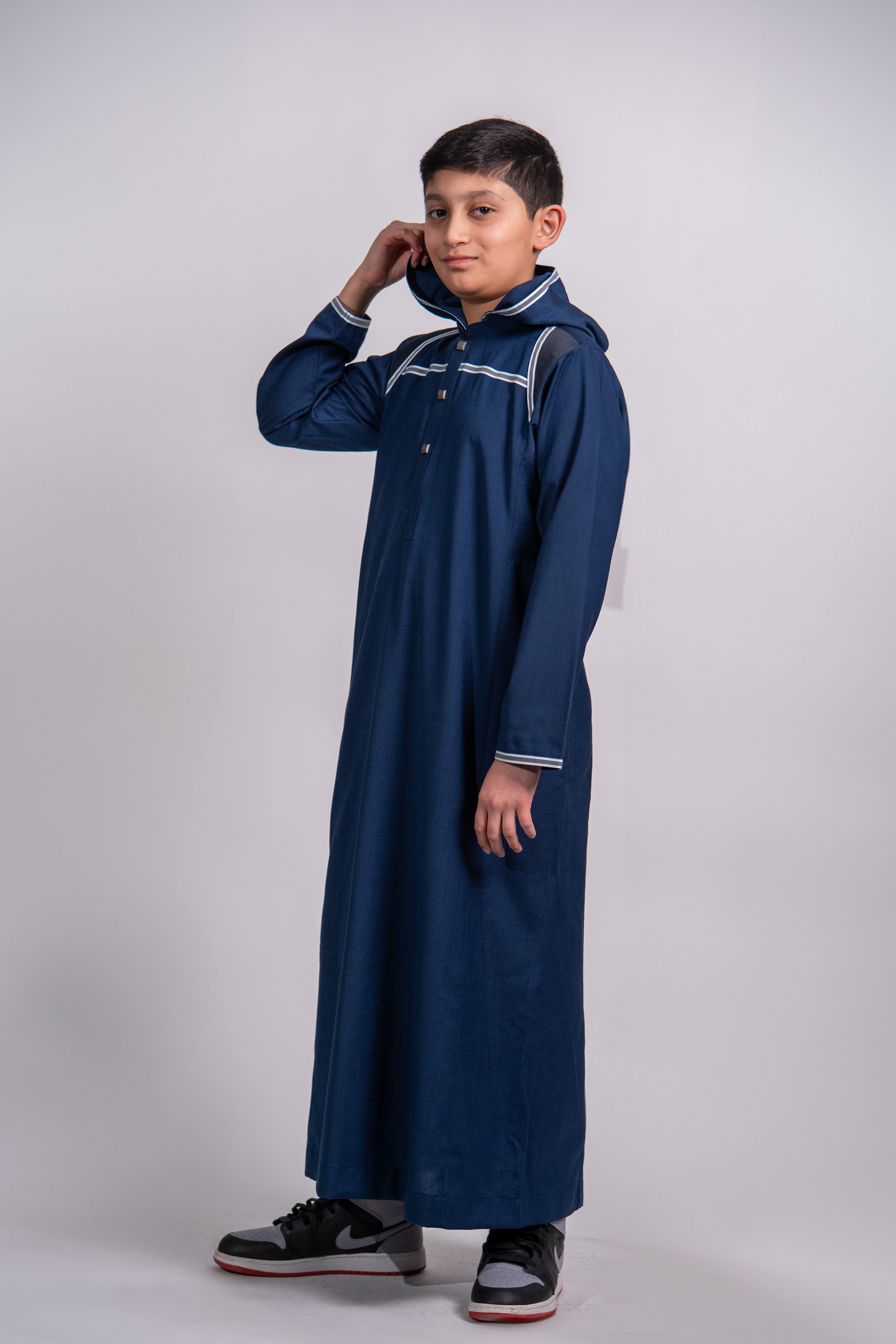 Burdaclothing Kids Premium Thobe 209 Navy (Father & Son)