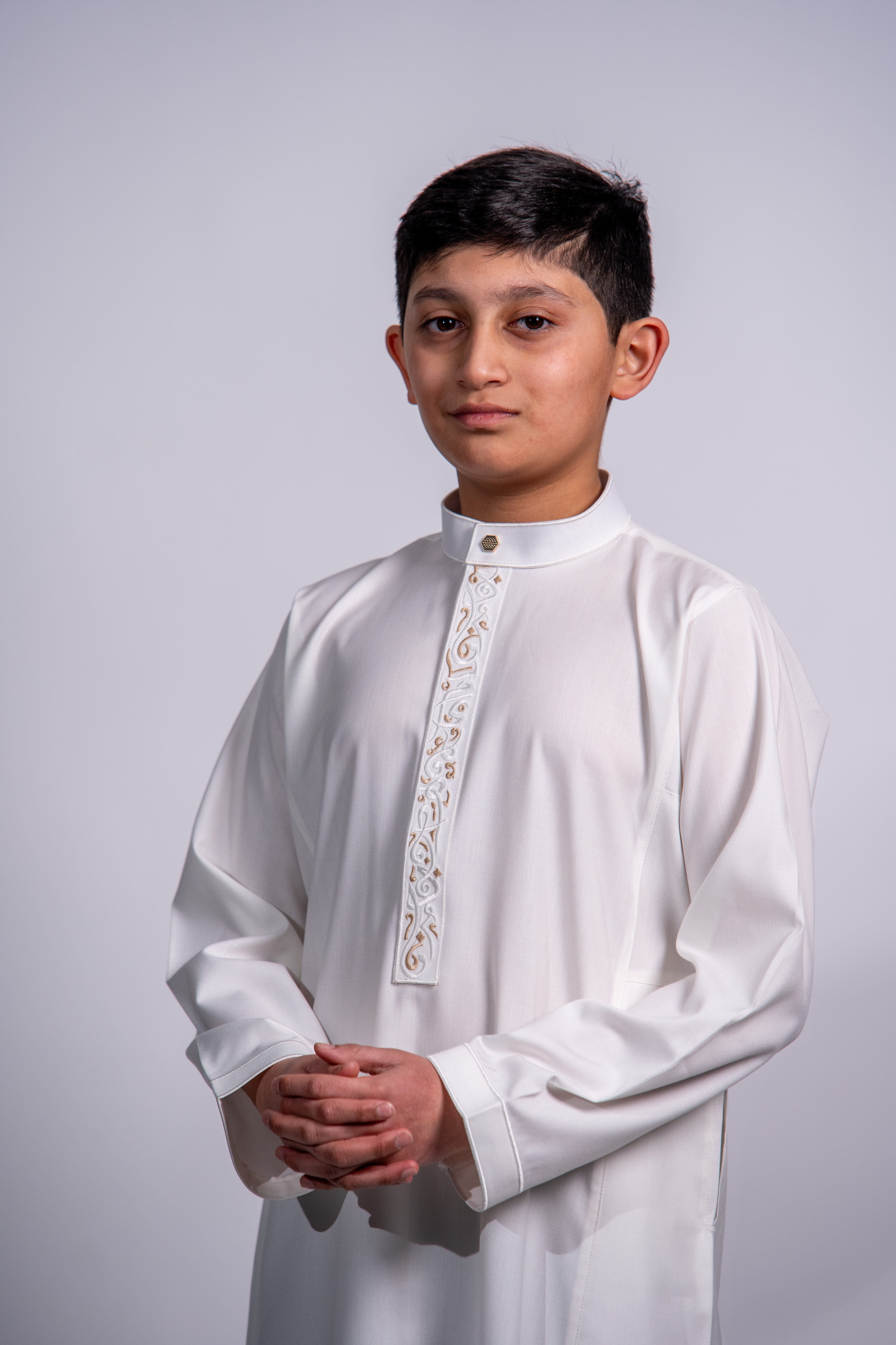 Burdaclothing Kids Premium Thobe 213 Off White (Father & Son)