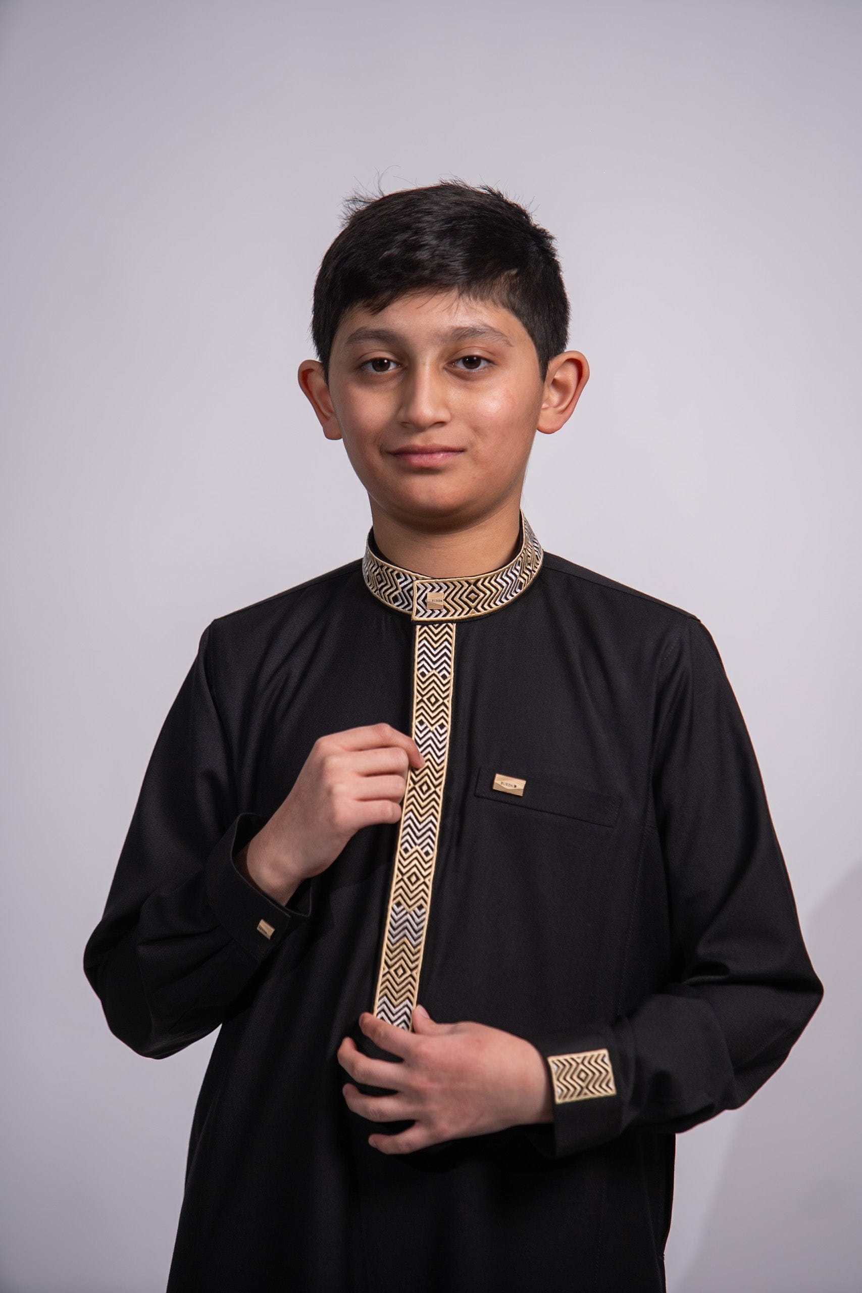Burdaclothing Kids Premium Thobe 215 Black (Father & Son)