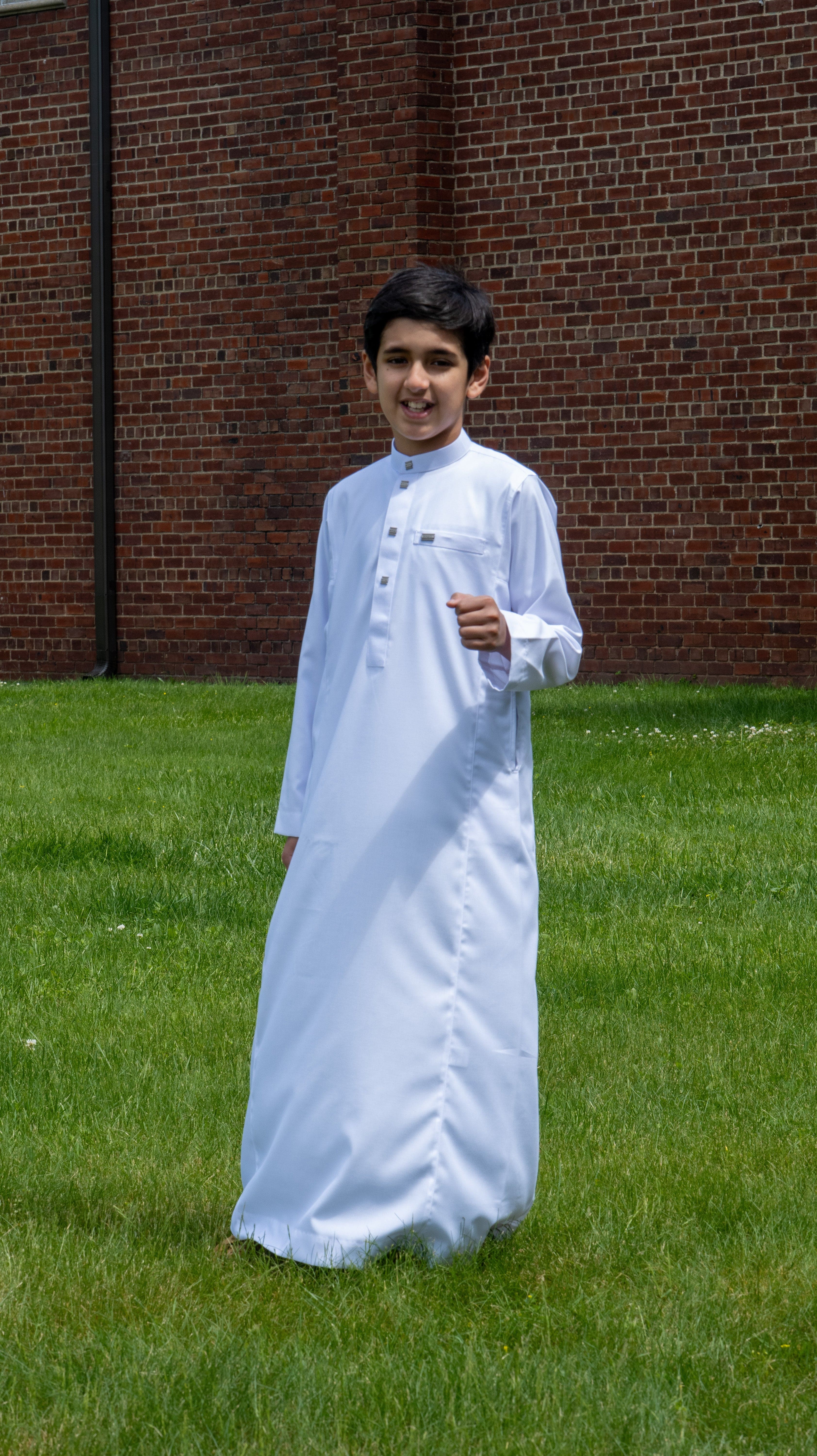 burdaclothing Kids Thobe 110 White (Father & Son)
