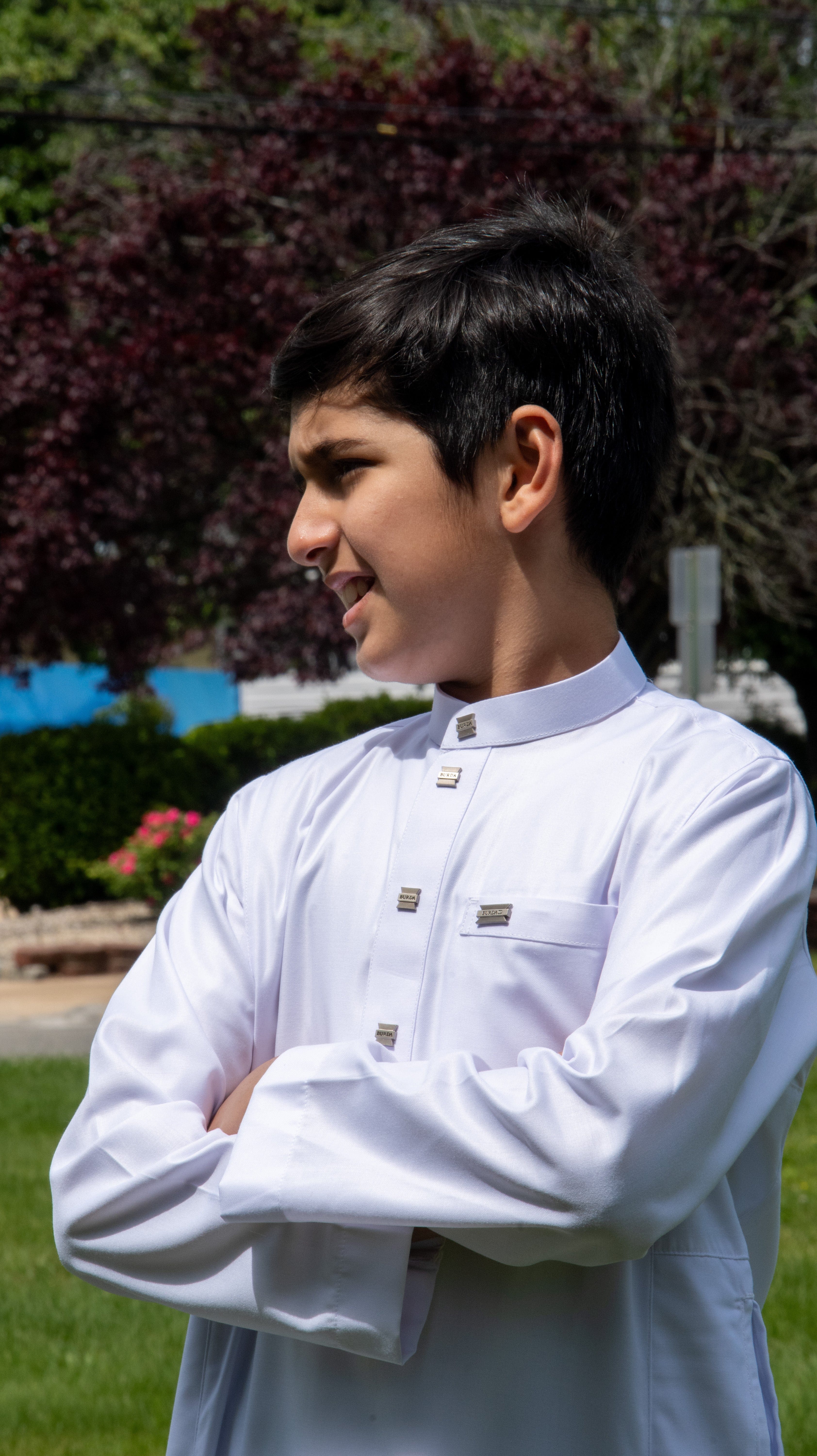 burdaclothing Kids Thobe 110 White (Father & Son)