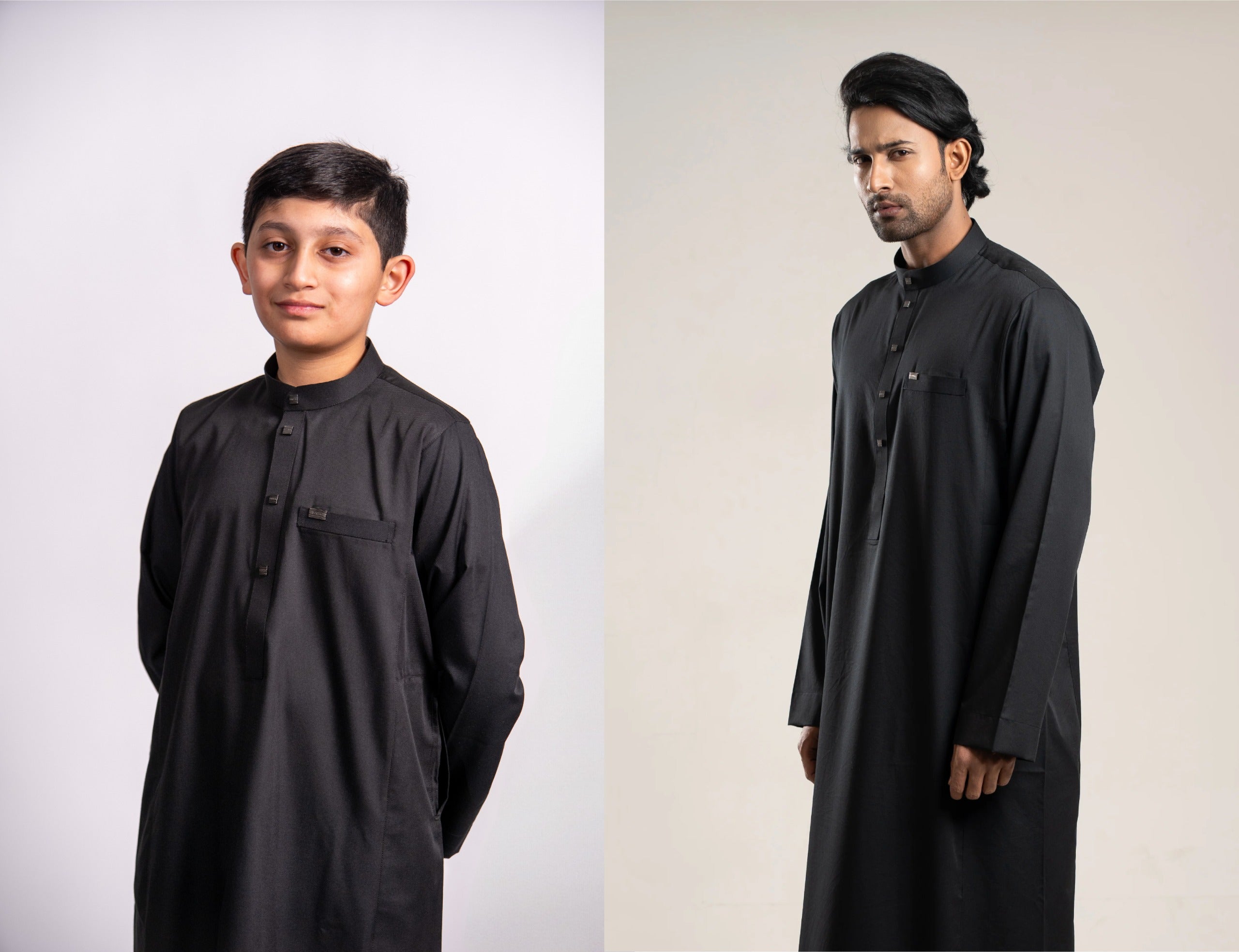 Kids Thobe 205 Black (Father & Son) by Burdaclothing