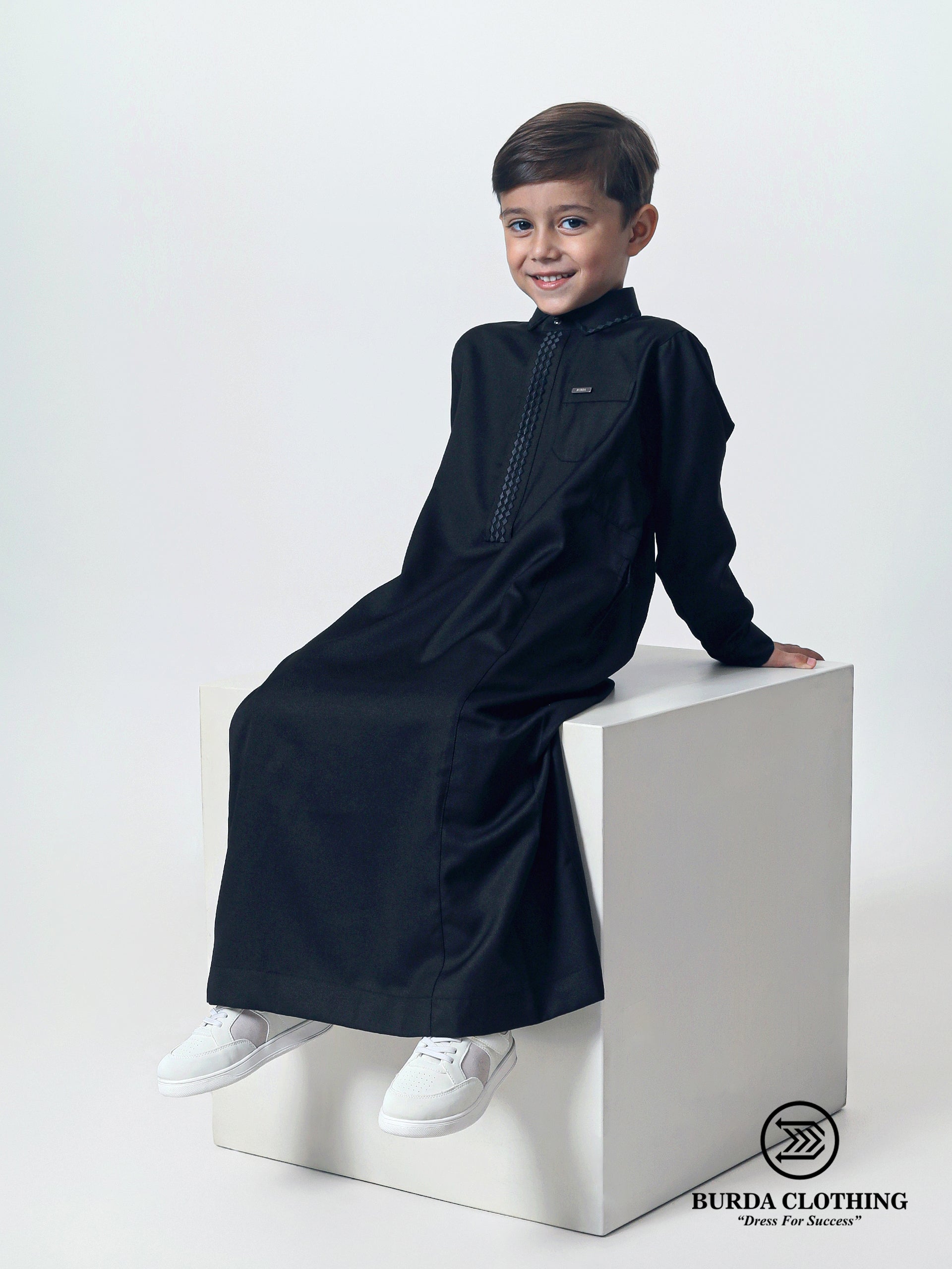 Kids Thobe 307 Black by Burdaclothing