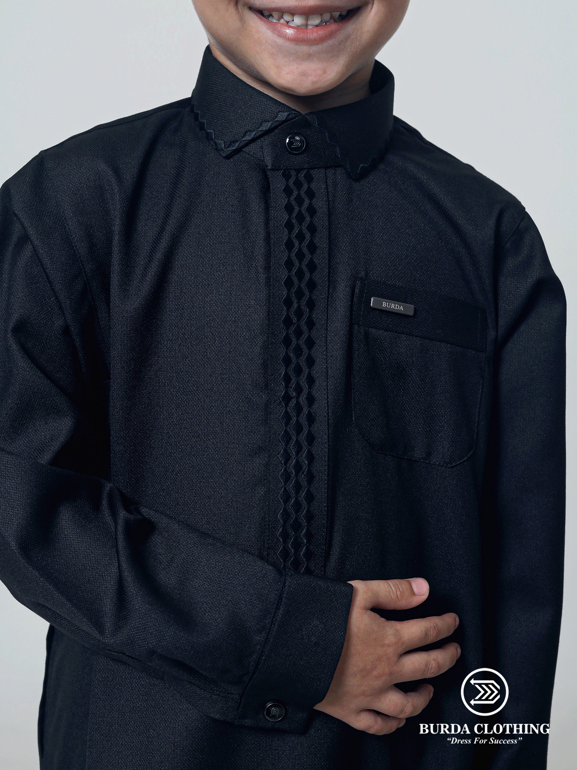 Kids Thobe 307 Black by Burdaclothing