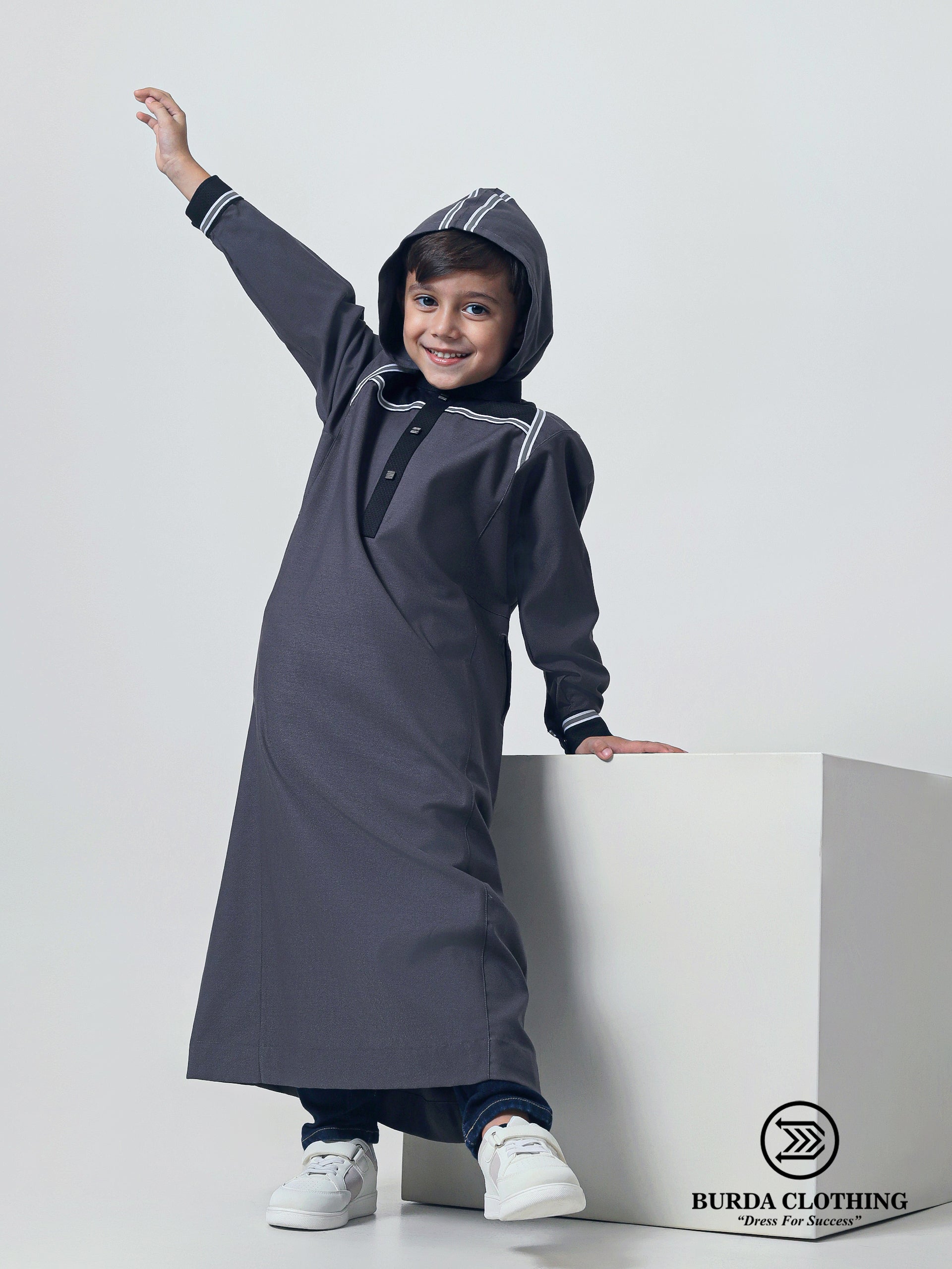 Kids Thobe 319 Gray by Burdaclothing