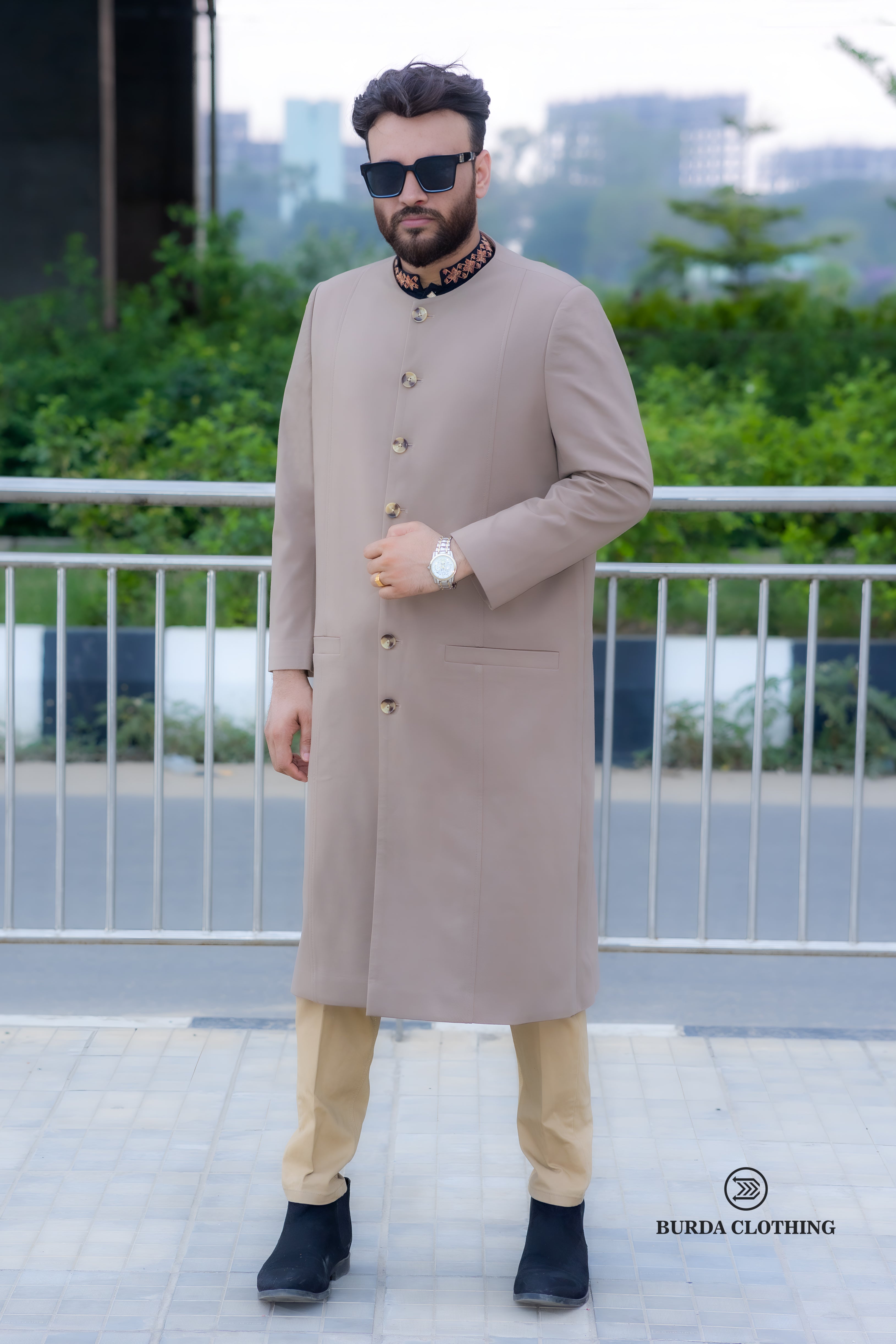 Light Brown Long Coat by burdaclothing