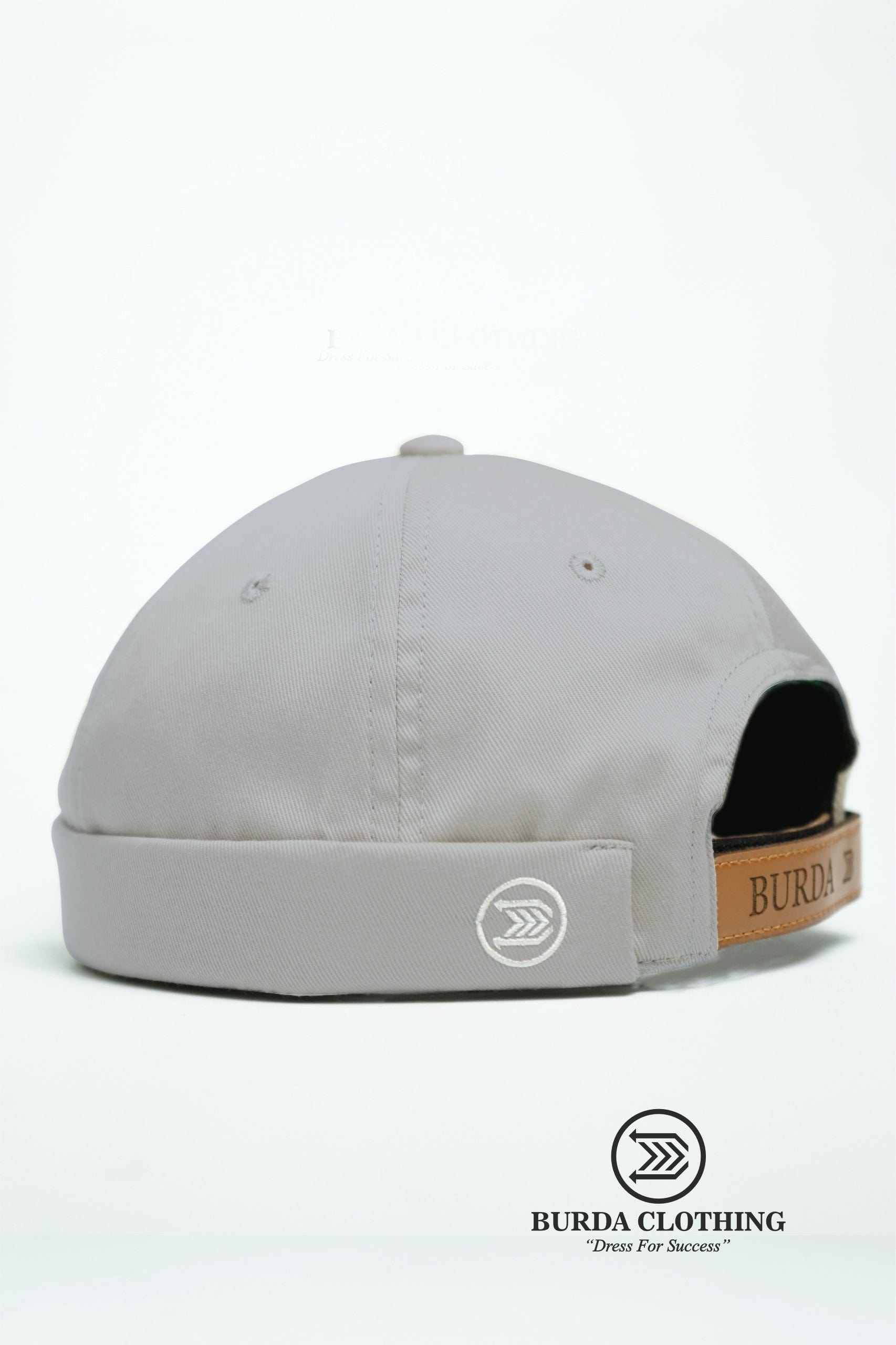 Burdaclothing LIGHT GRAY Brimless Hat