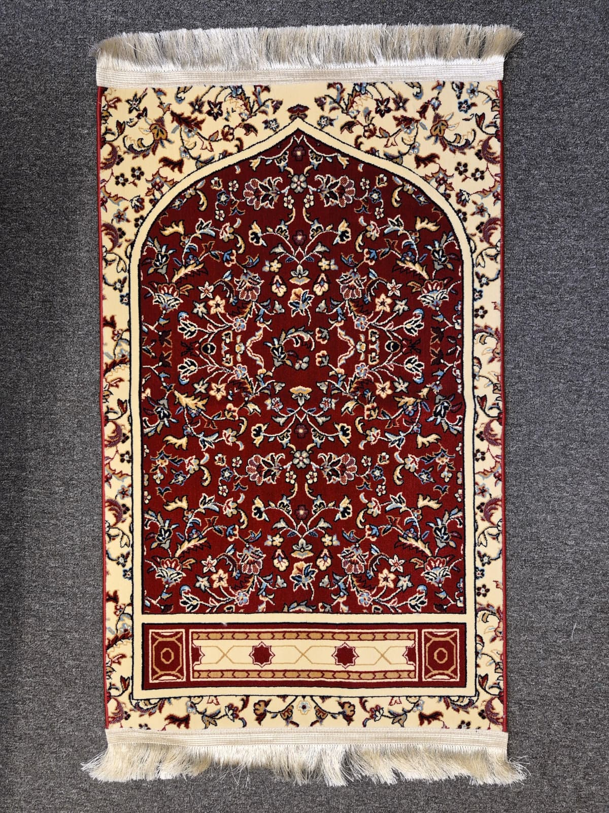 Medina Prayer Rug / Carpet By MADA 0346-Red by Burdaclothing