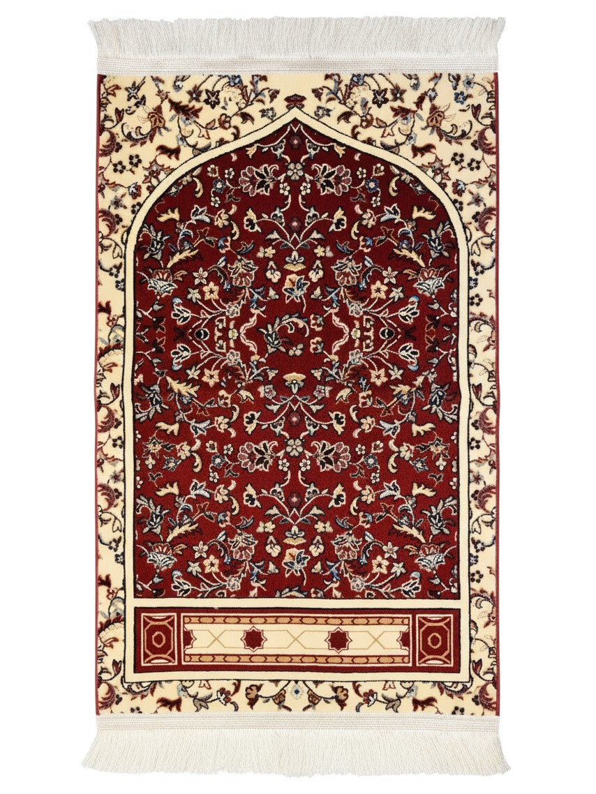 Medina Prayer Rug / Carpet By MADA 0346-Red by Burdaclothing