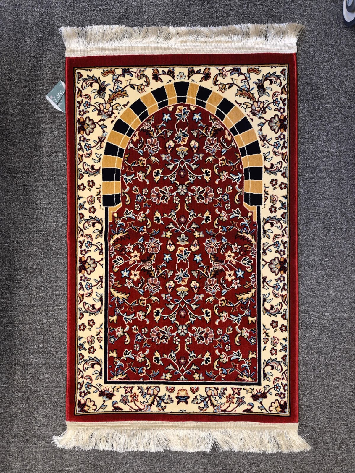 Medina Prayer Rug / Carpet By MADA 2443-Red by Burdaclothing