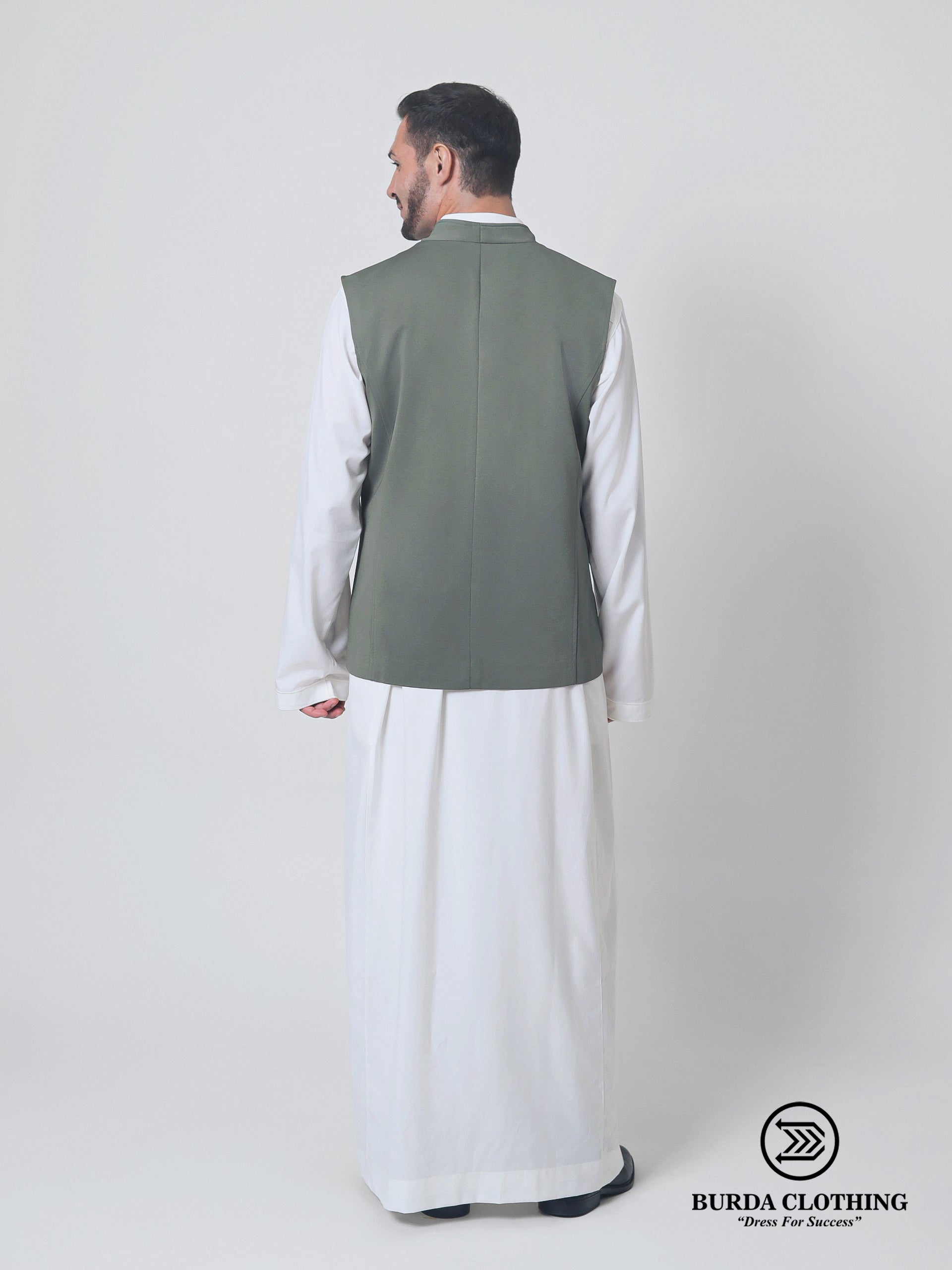 Mens Waistcoat- Lime Green by Burdaclothing