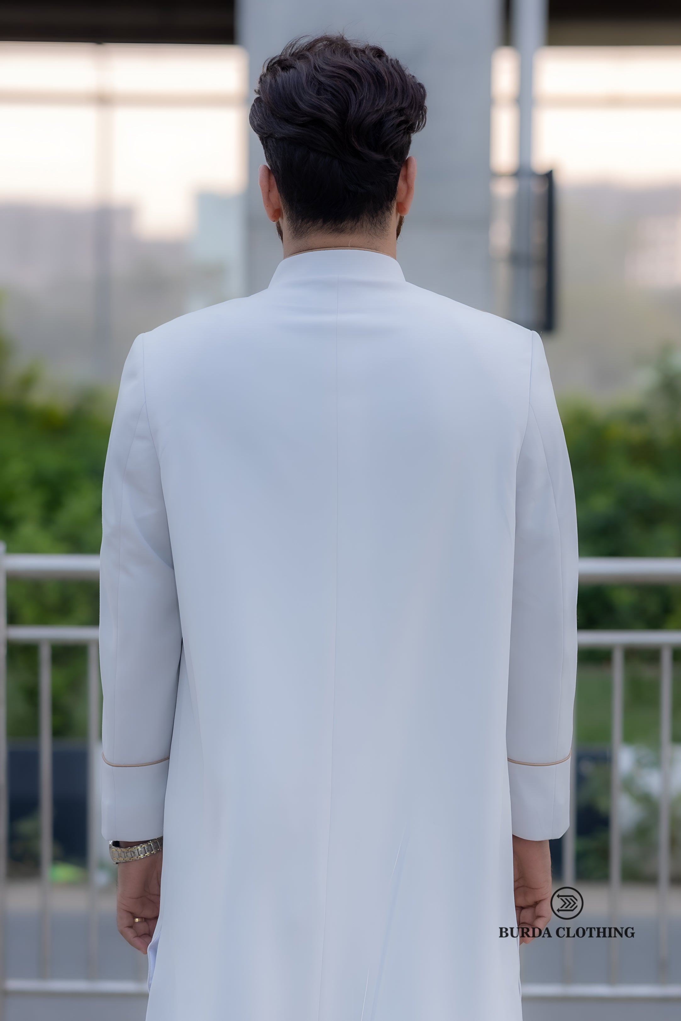 Off White Long Coat by burdaclothing