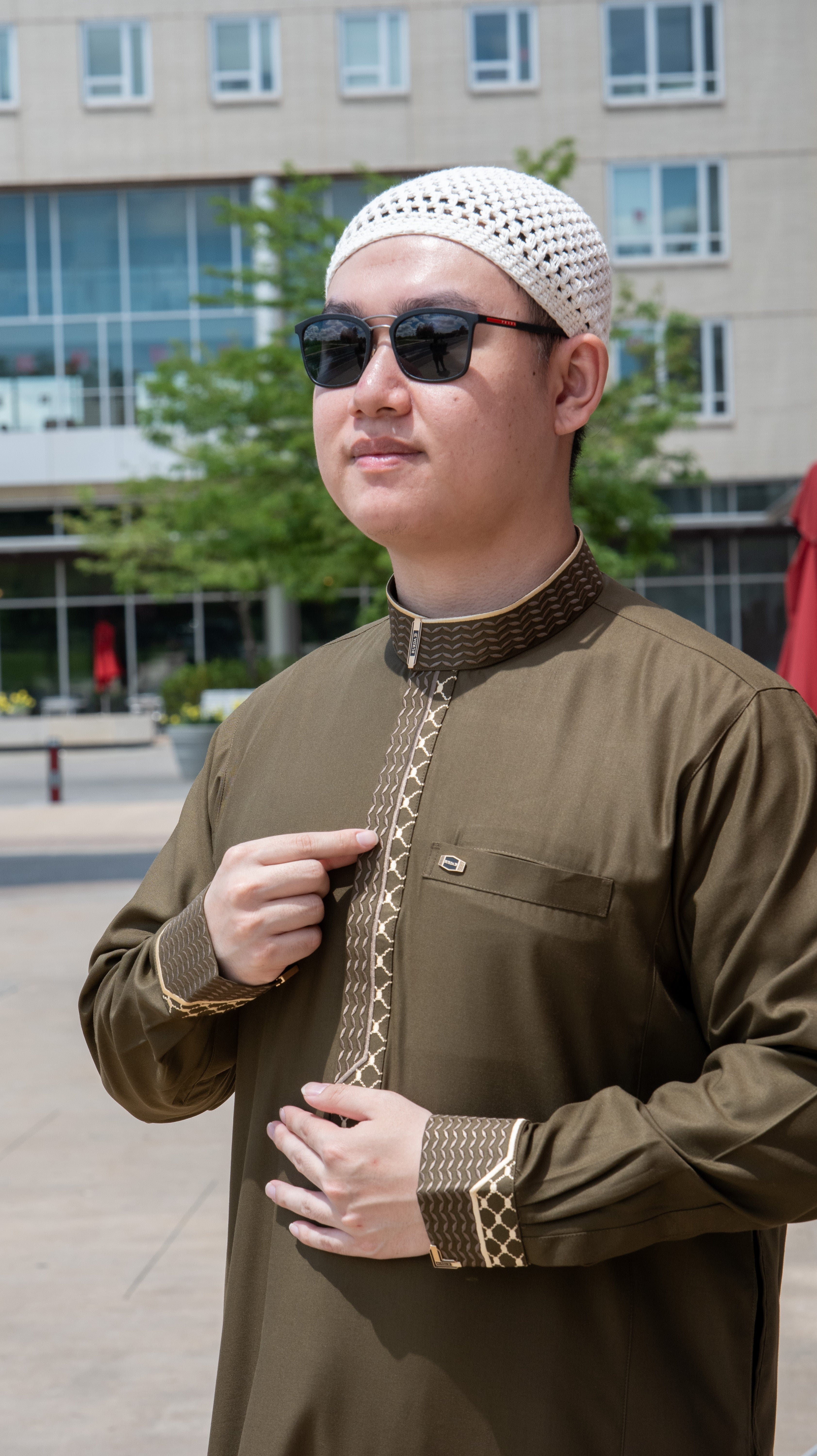 Burdaclothing Palestine Kufiya Premium Thobe 116