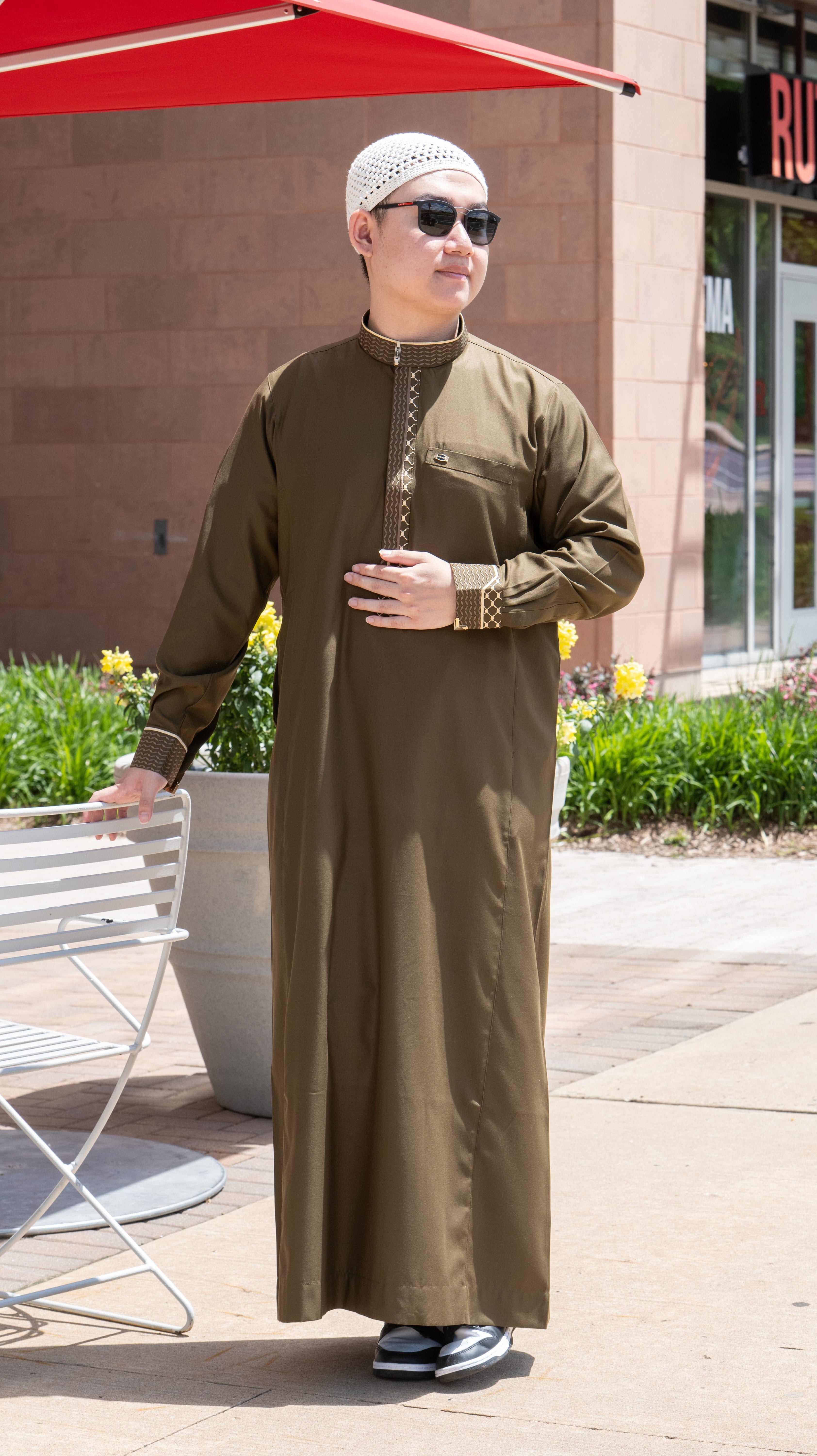 Burdaclothing Palestine Kufiya Premium Thobe 116