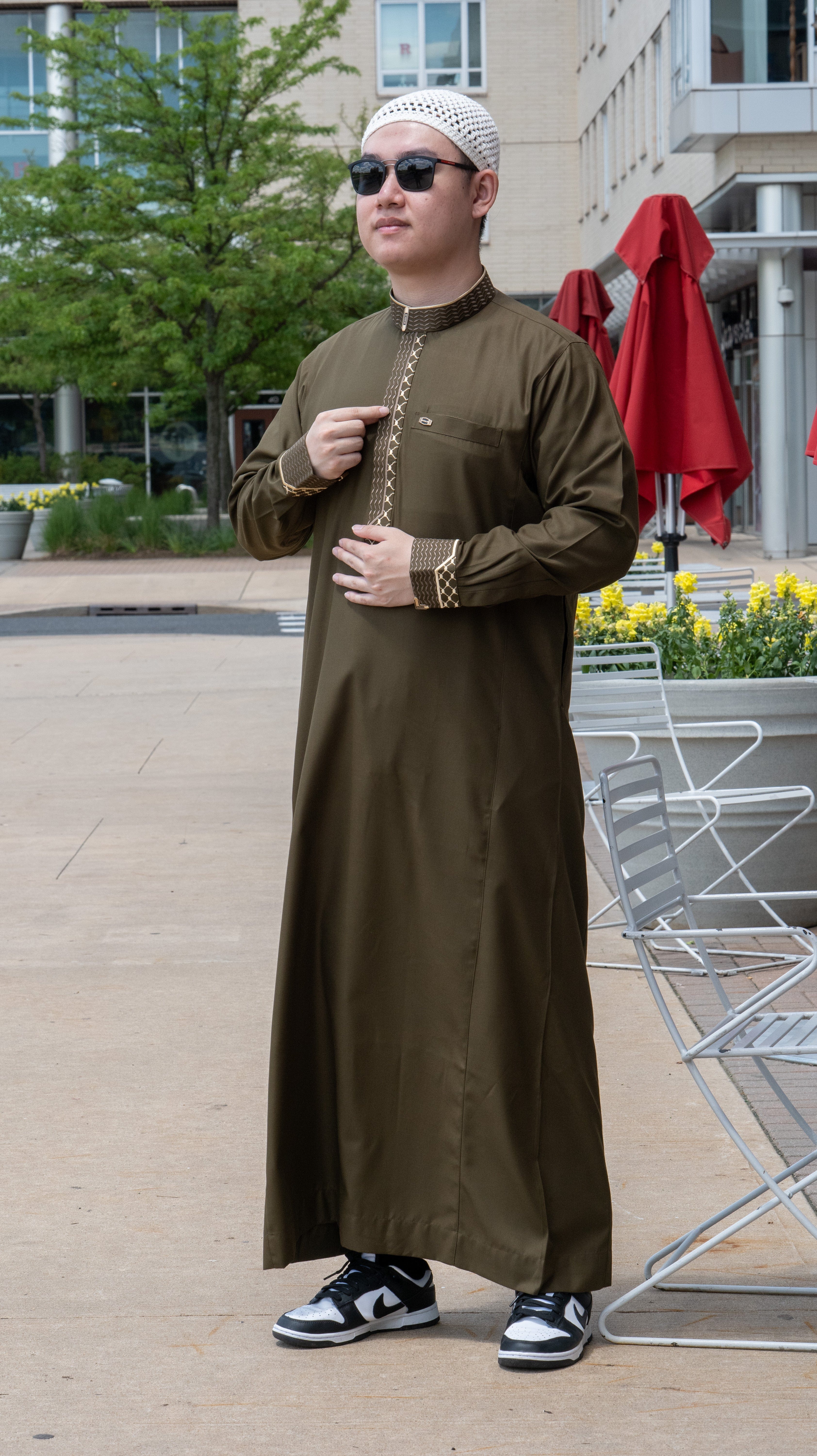 Burdaclothing Palestine Kufiya Premium Thobe 116