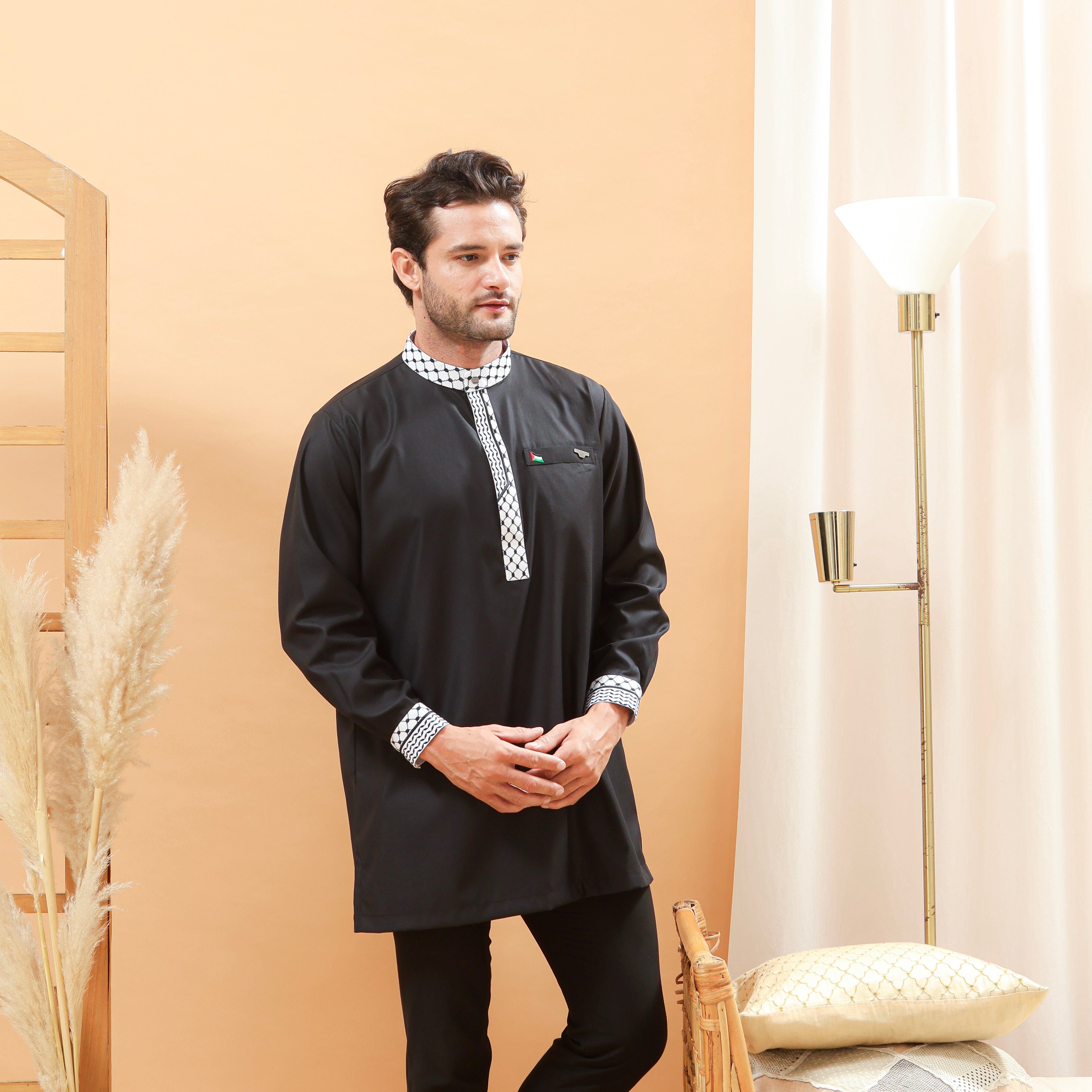 burdaclothing Palestine Premium Short Kurta