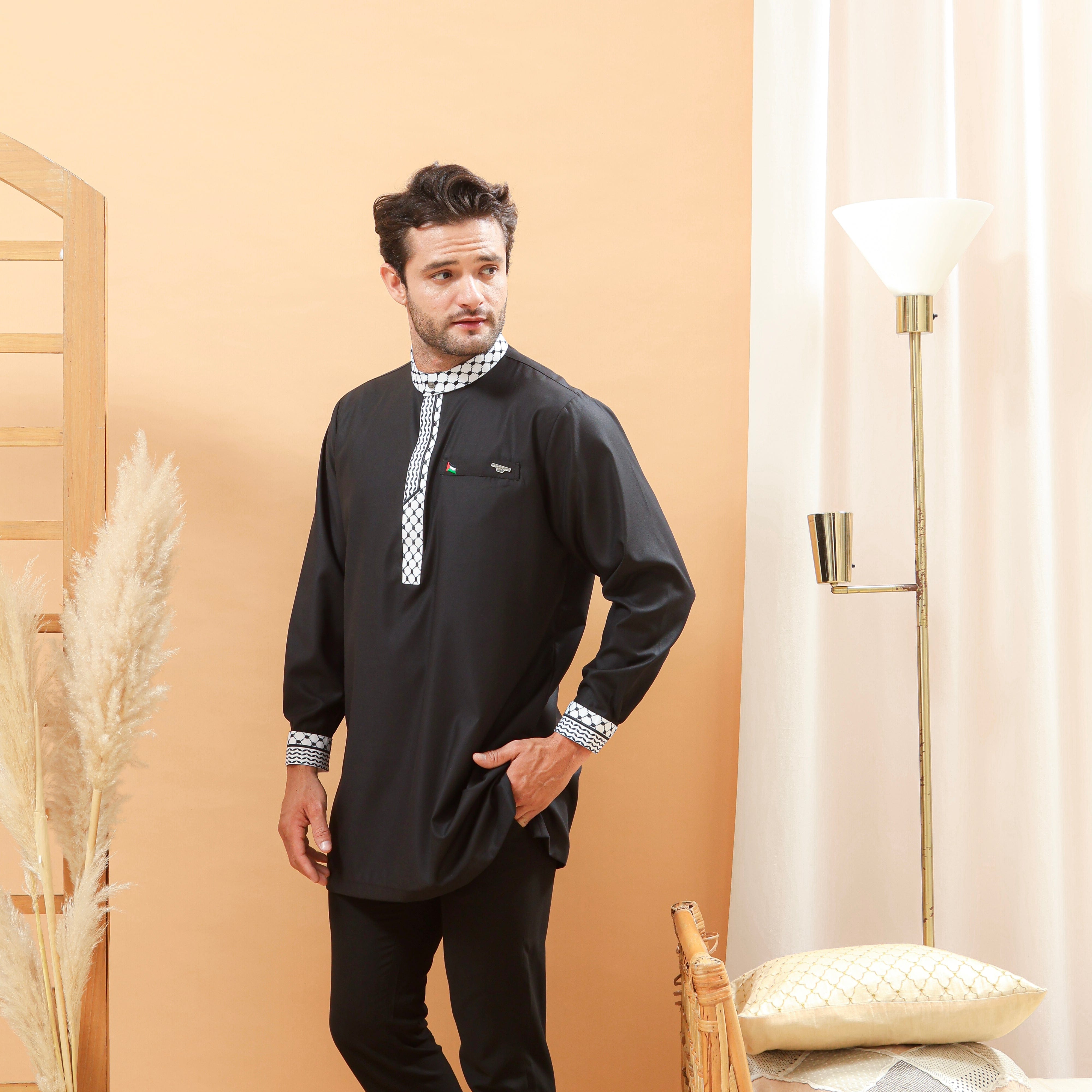 burdaclothing Palestine Premium Short Kurta