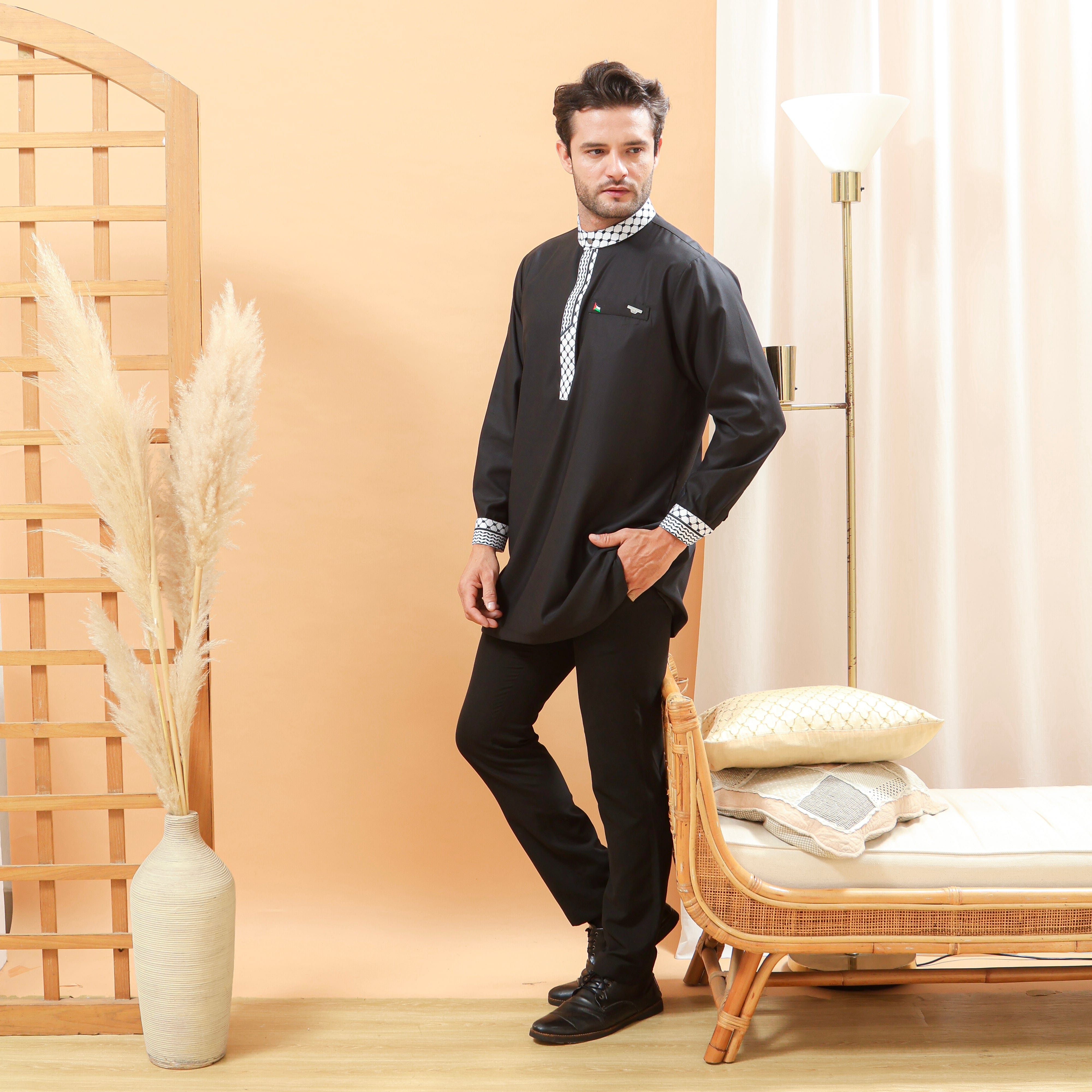 burdaclothing Palestine Premium Short Kurta