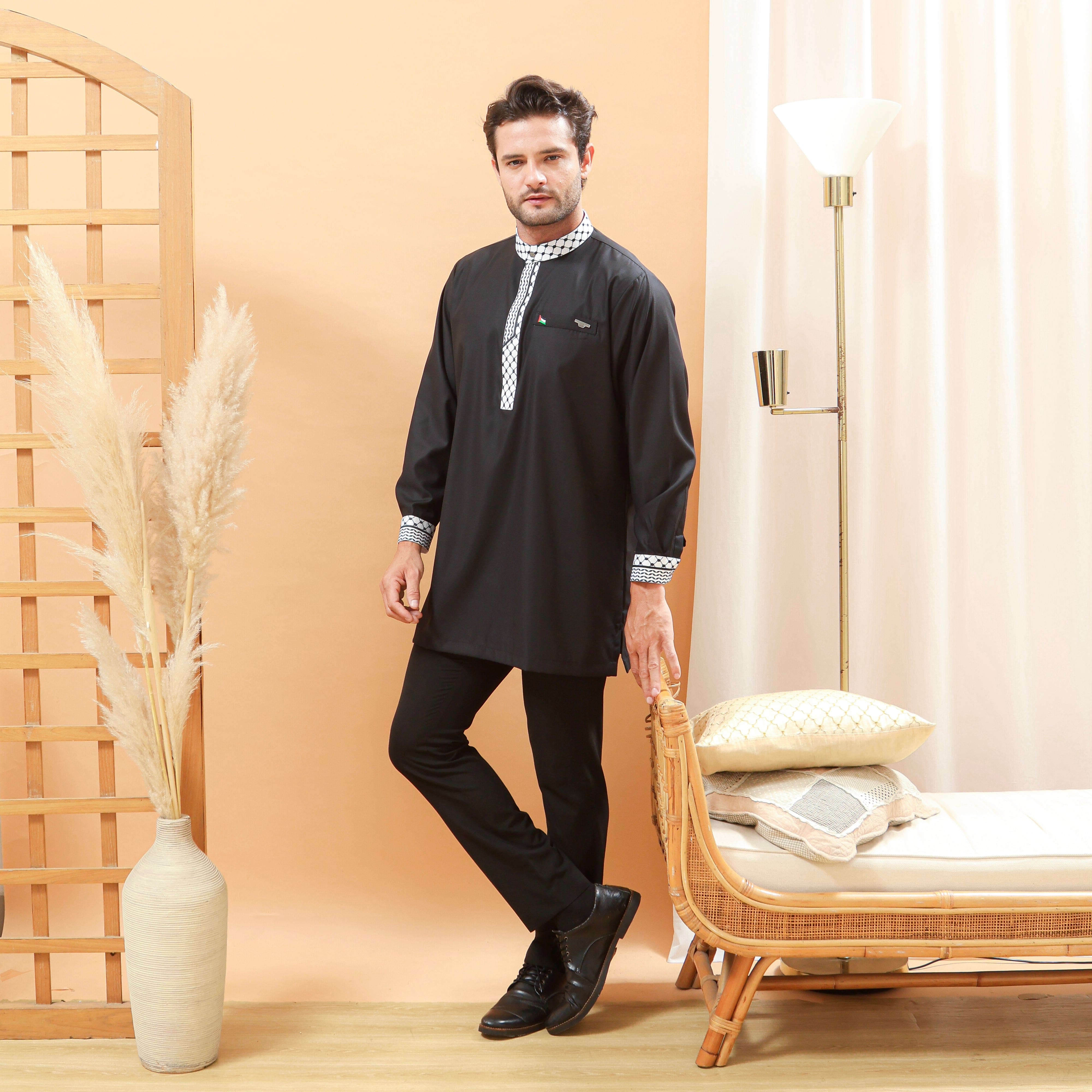 burdaclothing Palestine Premium Short Kurta