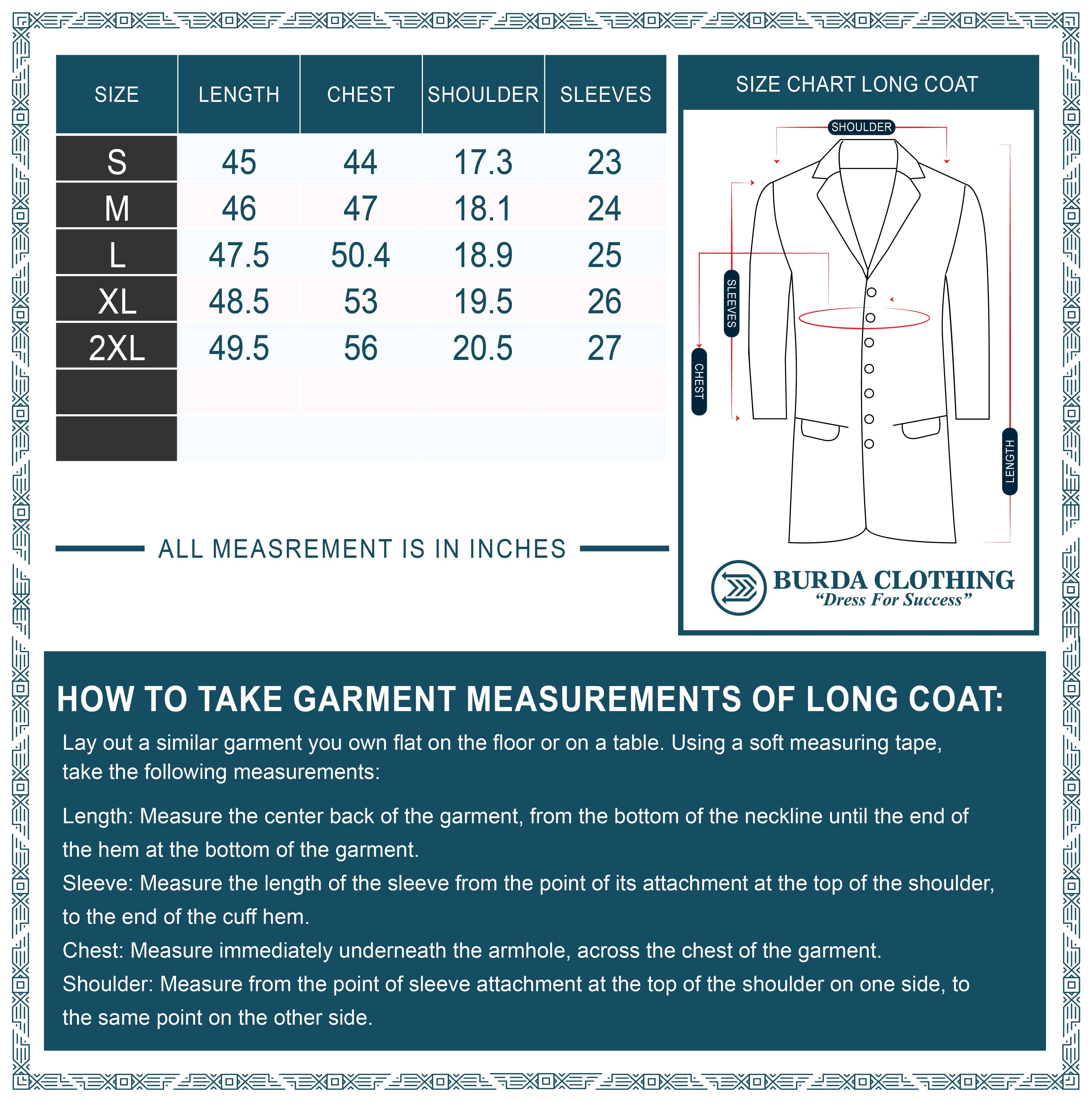 burdaclothing Premium Long Coat Gray