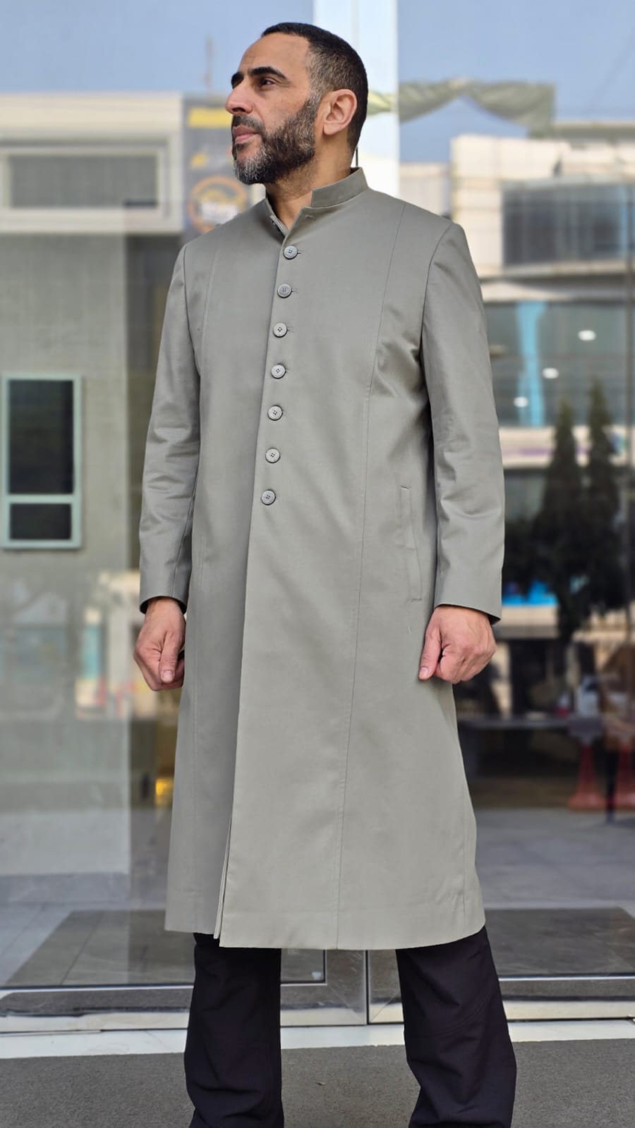 burdaclothing Premium Long Coat Gray
