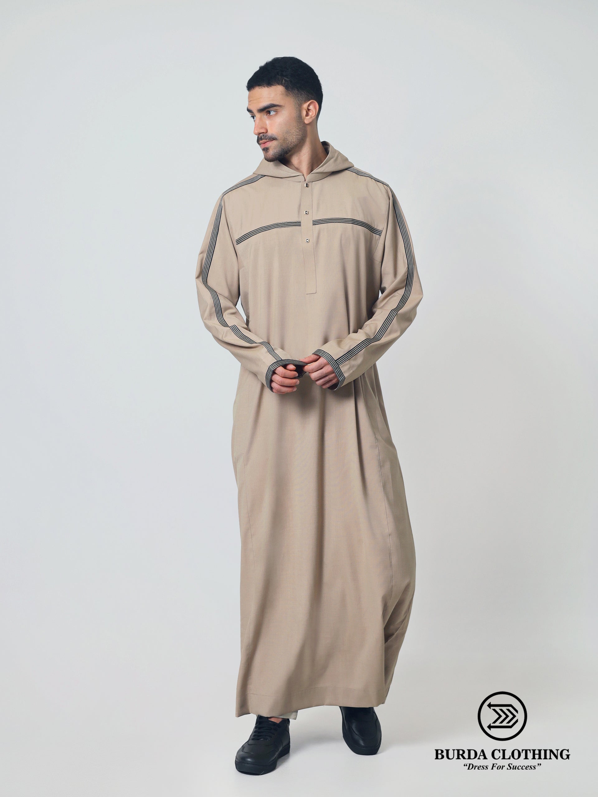 Premium Thobe 210 Gold Hoodie by Burdaclothing