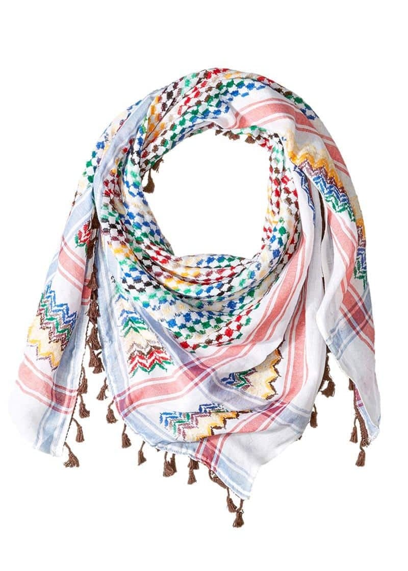 Burdaclothing Rainbow Nablus Kufiya