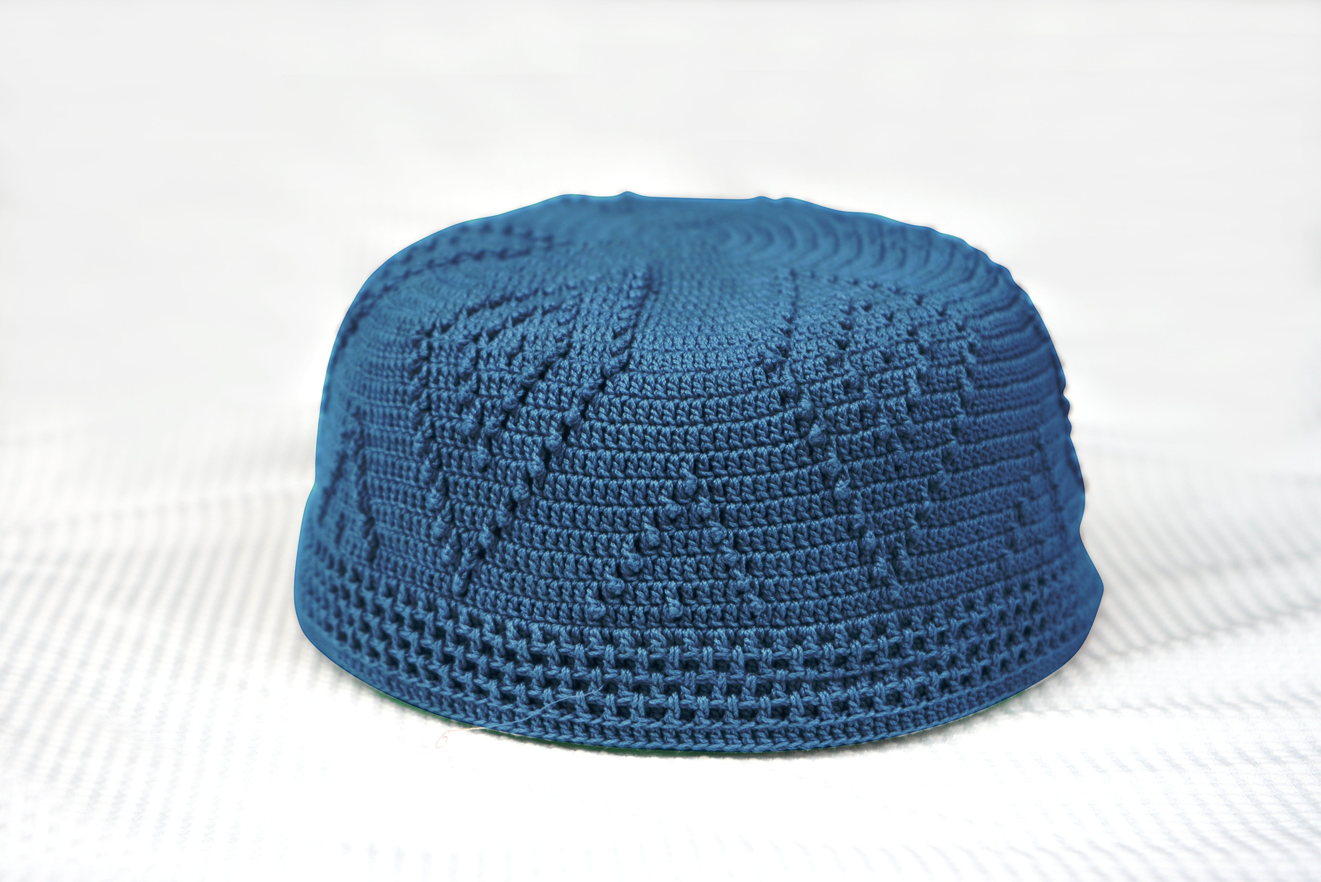 Skull Knit Cotton Kufi by Burdaclothing