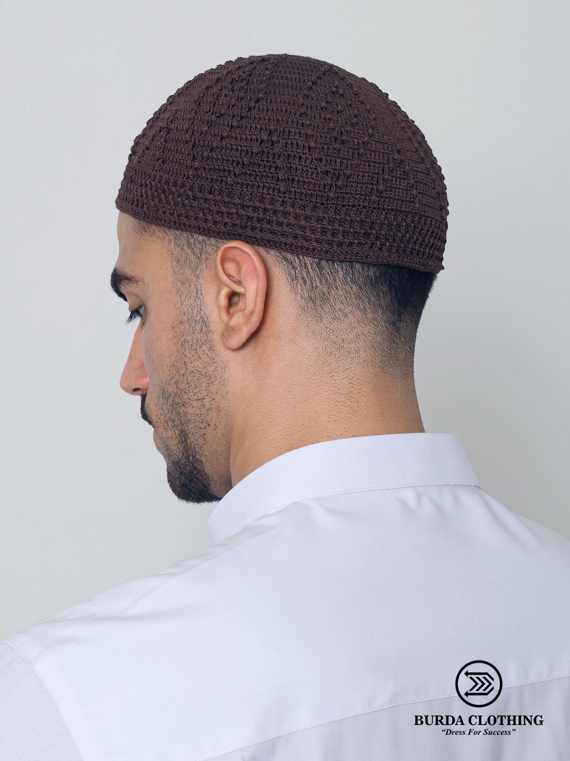 Skull Knit Cotton Kufi by Burdaclothing