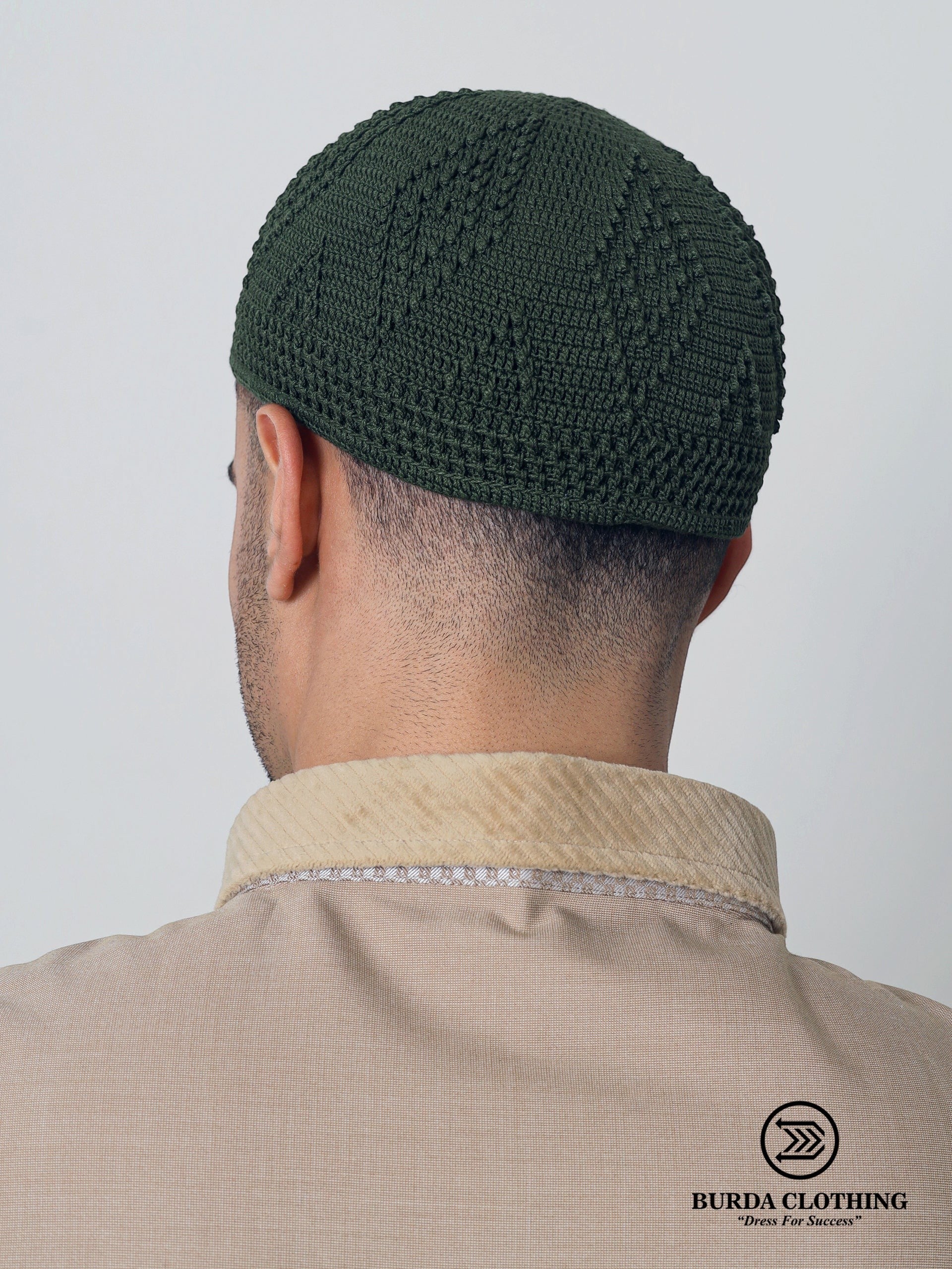 Skull Knit Cotton Kufi by Burdaclothing