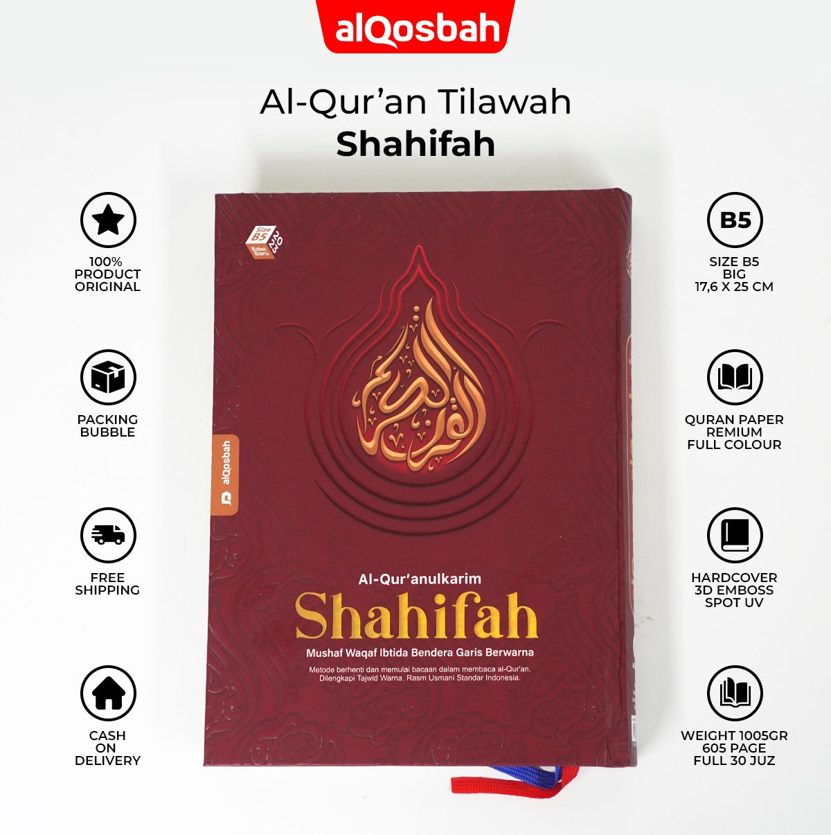 Uthmani Script (mushaf) Quran by Burdaclothing