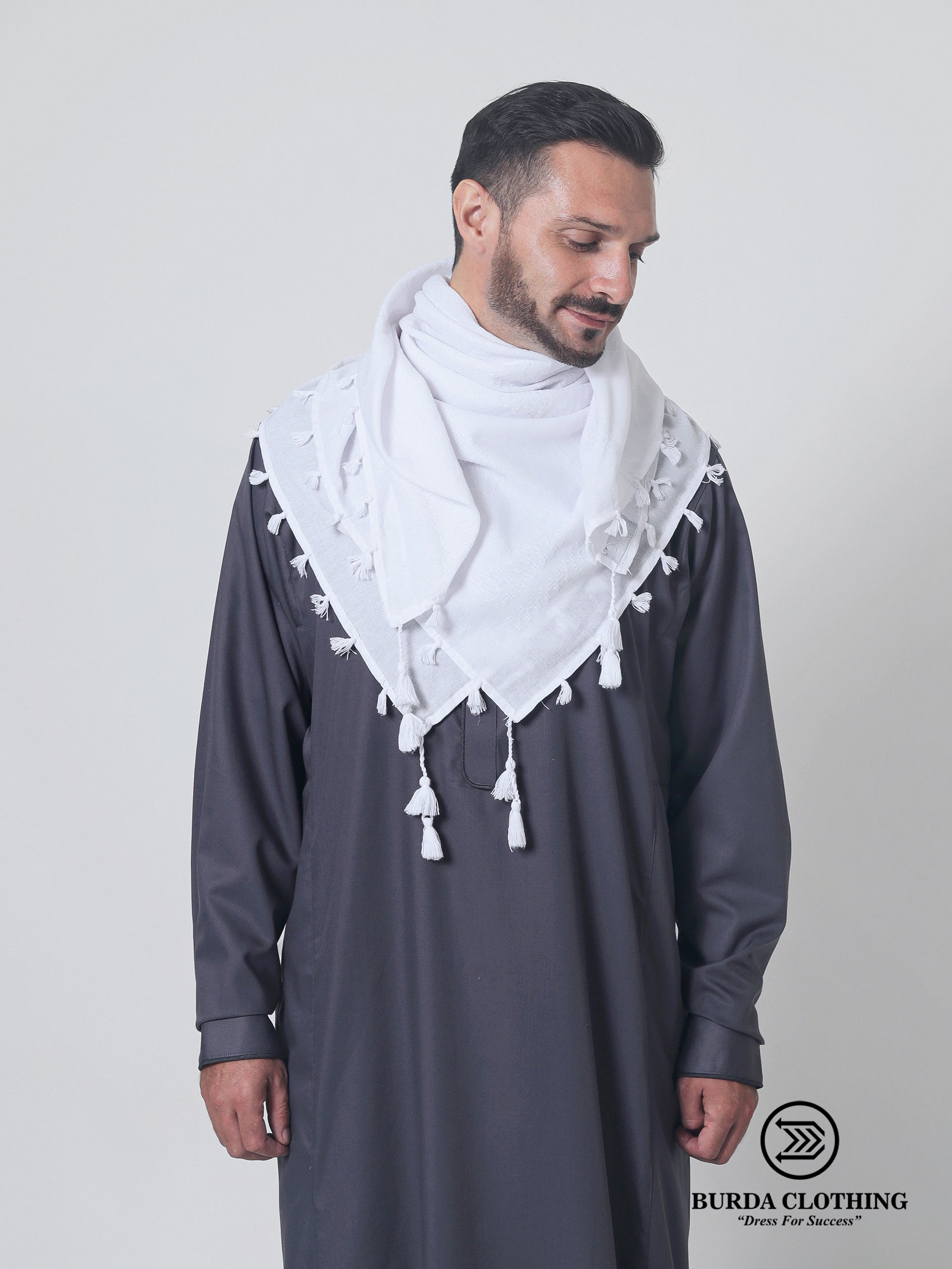 White Rumal Kufiya by Burdaclothing