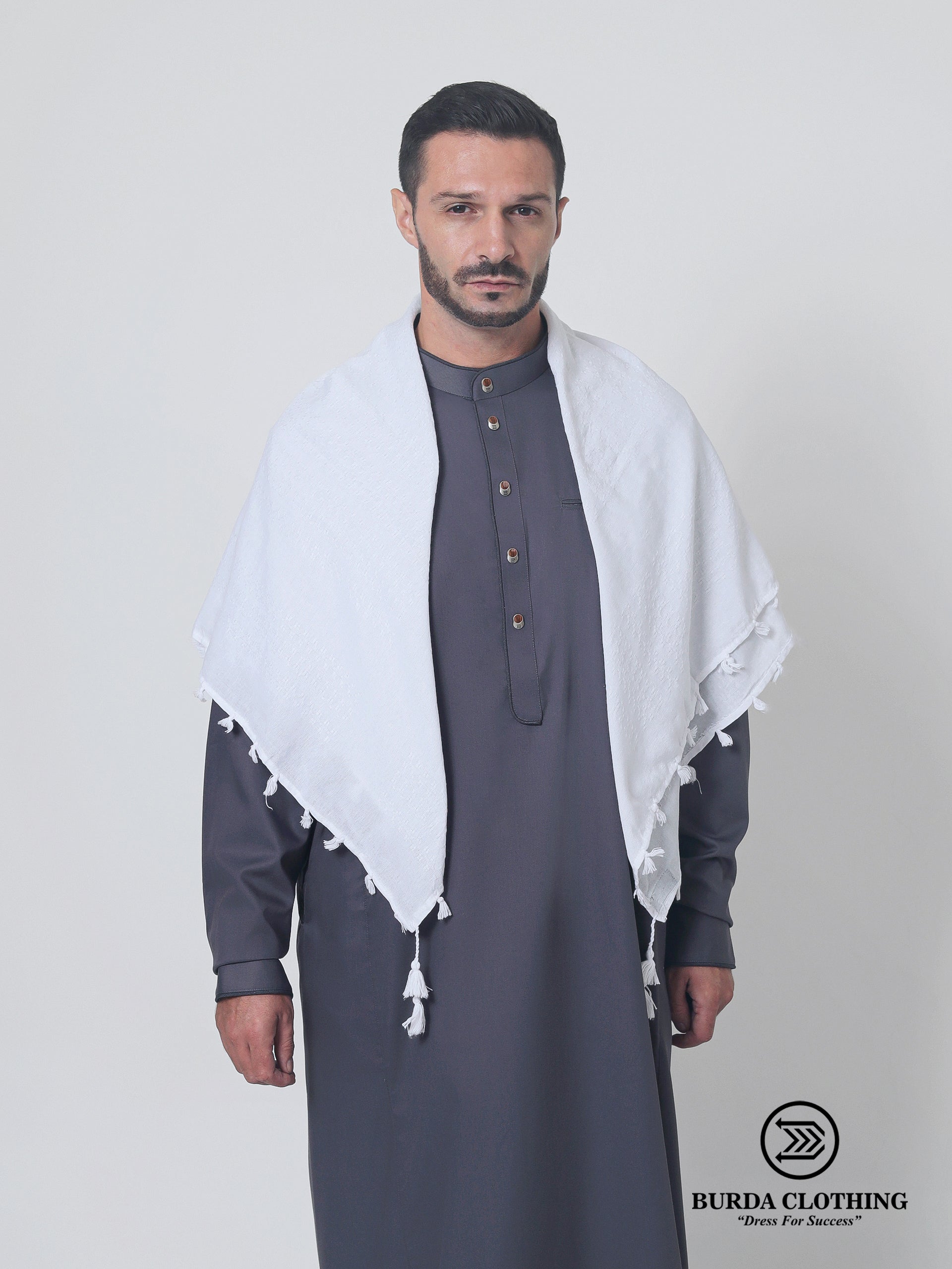White Rumal Kufiya by Burdaclothing