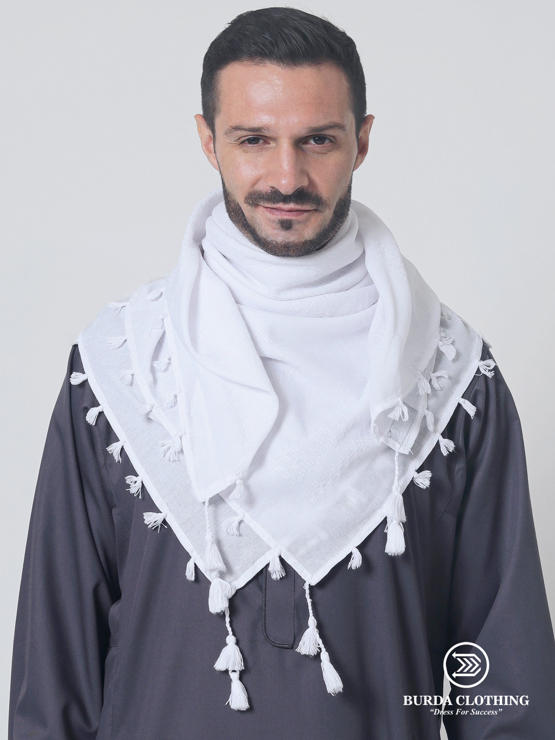 White Rumal Kufiya by Burdaclothing