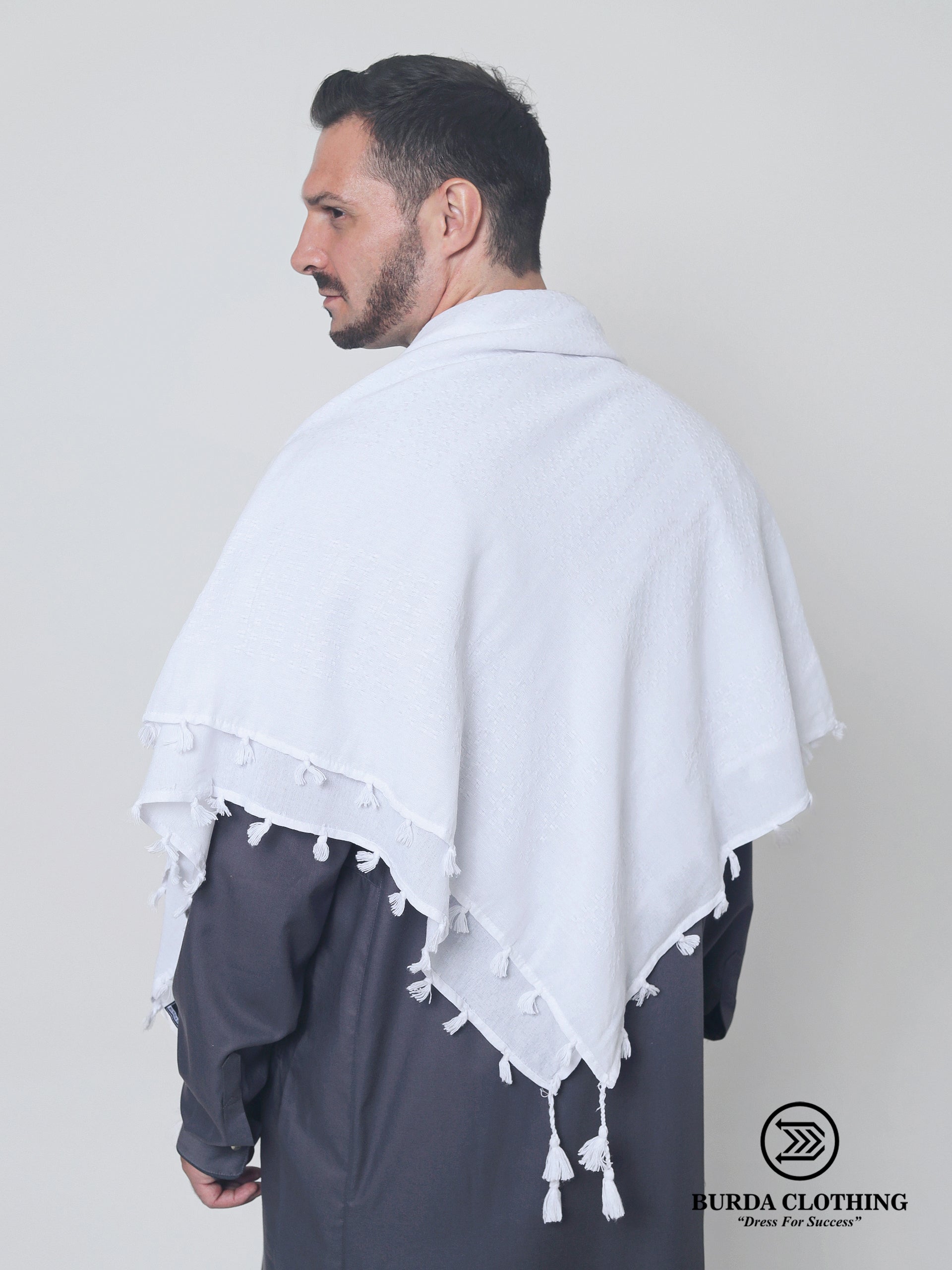 White Rumal Kufiya by Burdaclothing