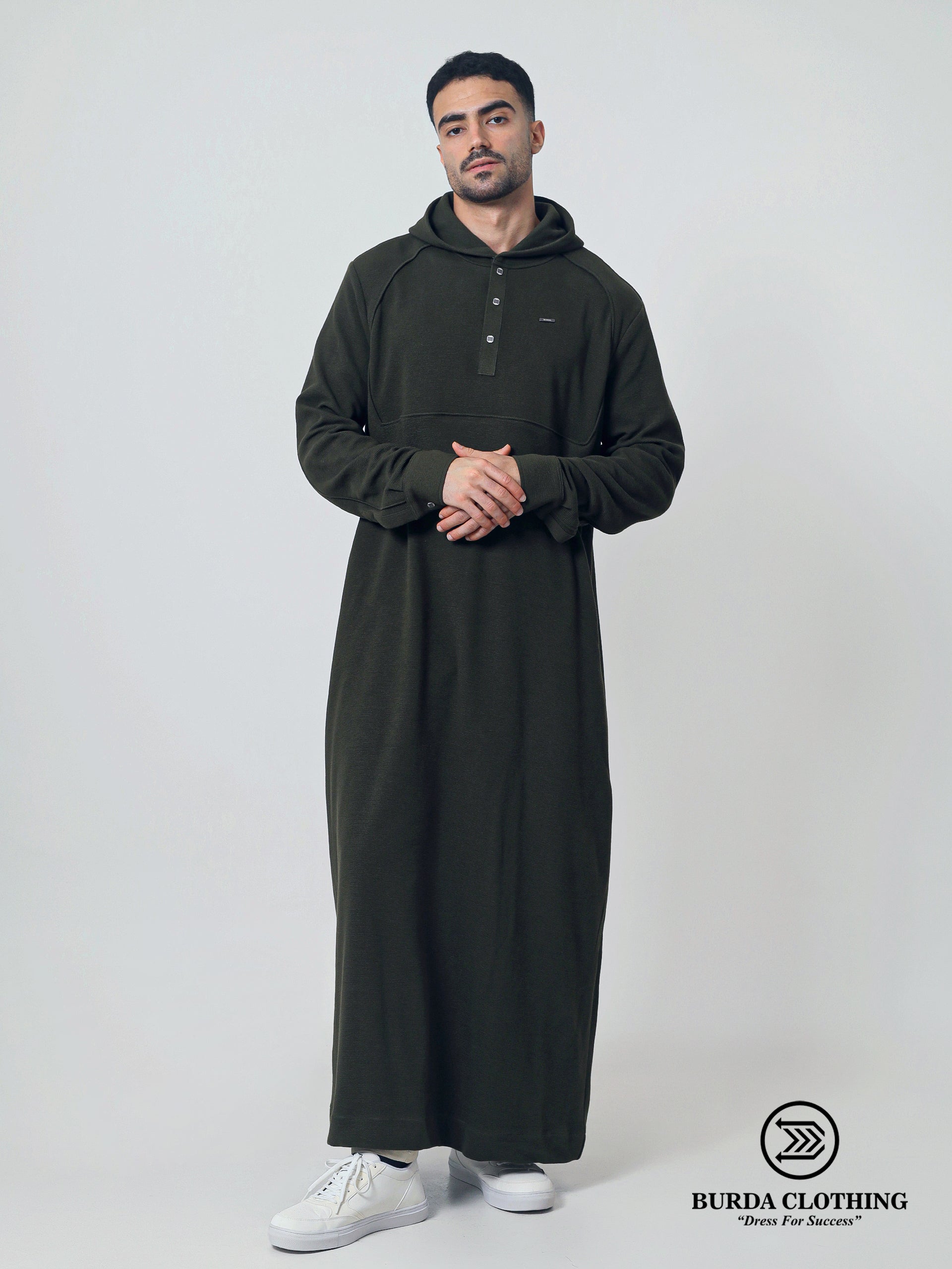 Winter Tech Thobe 324 Green by Burdaclothing